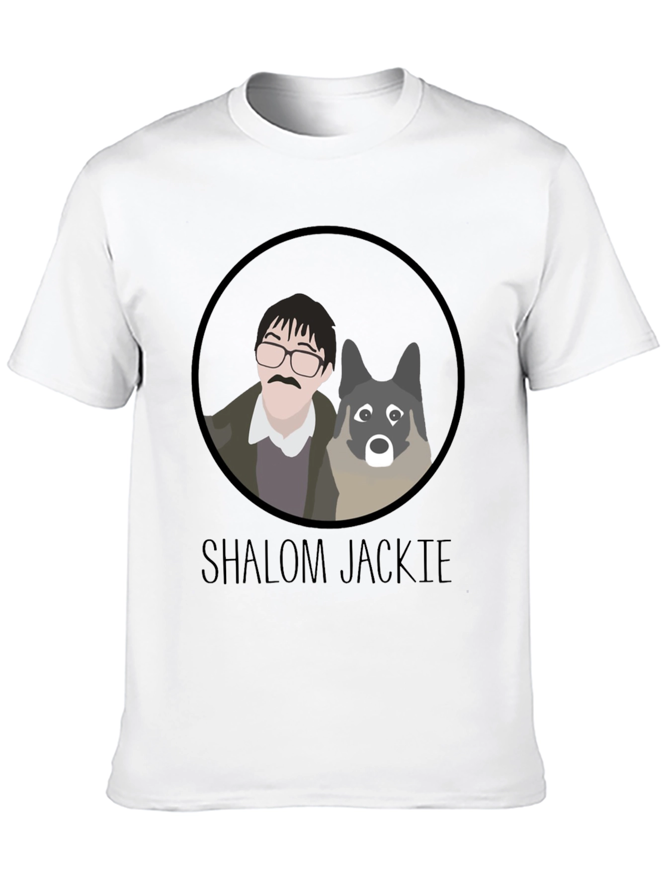 Shalom Jackie T-Shirt - Cartoon Graphic Tee
