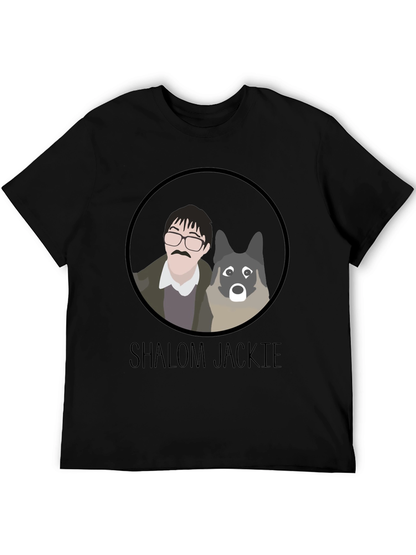 Shalom Jackie T-Shirt - Cartoon Graphic Tee