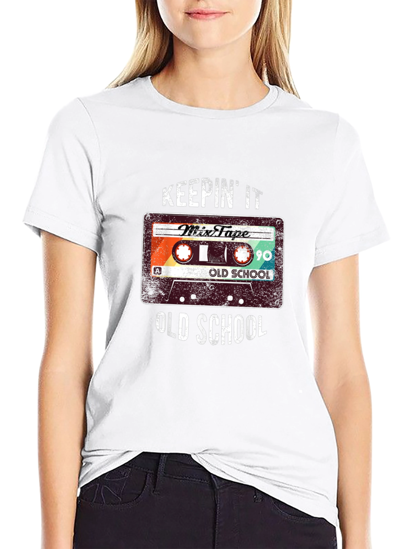 Keepin it Old School Cassette Tape Graphic Tee