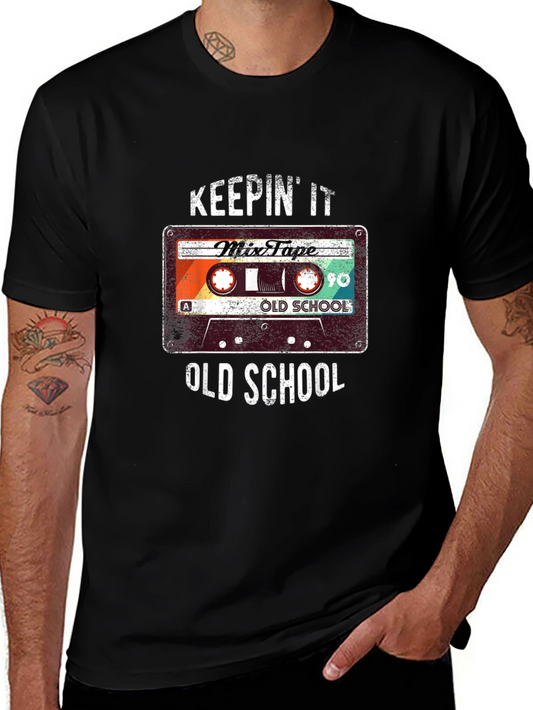 Keepin it Old School Cassette Tape Graphic Tee