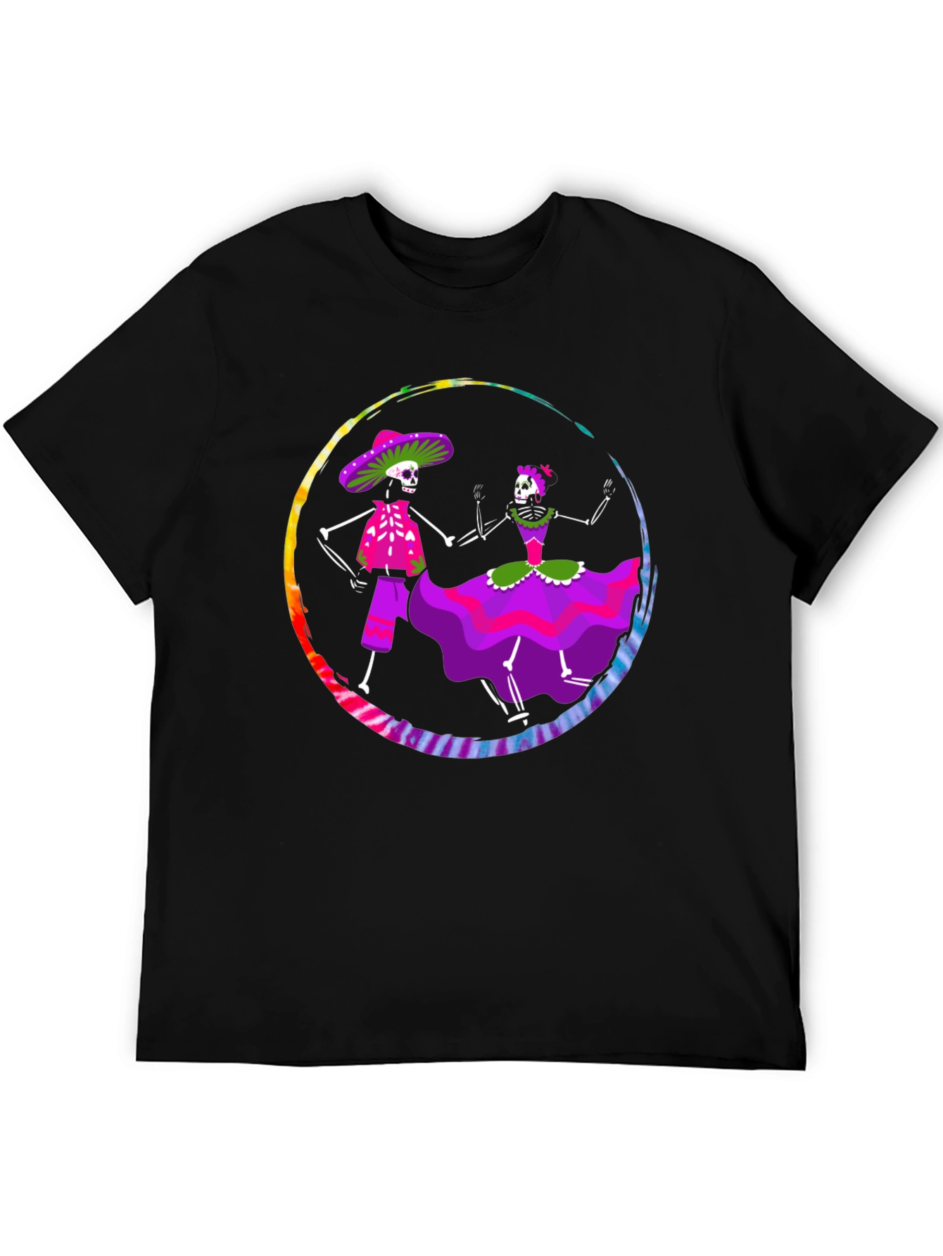 Day of the Dead Skeleton Dance Graphic Tee