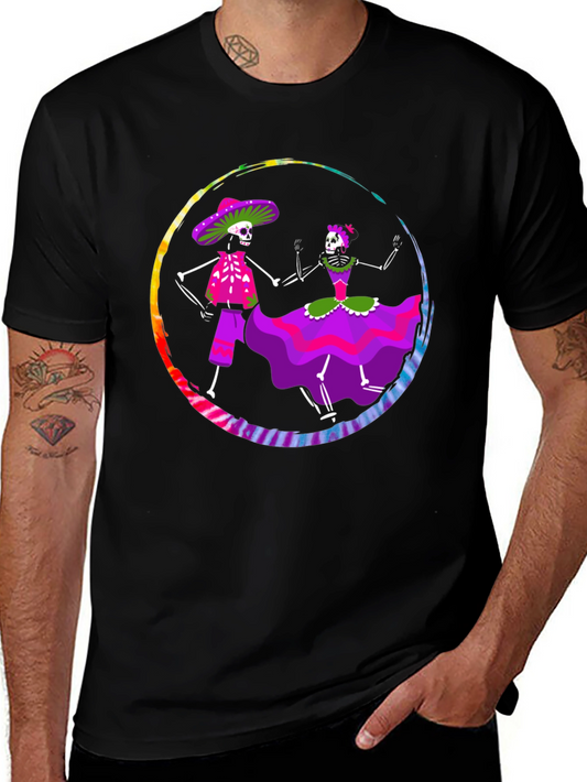 Day of the Dead Skeleton Dance Graphic Tee