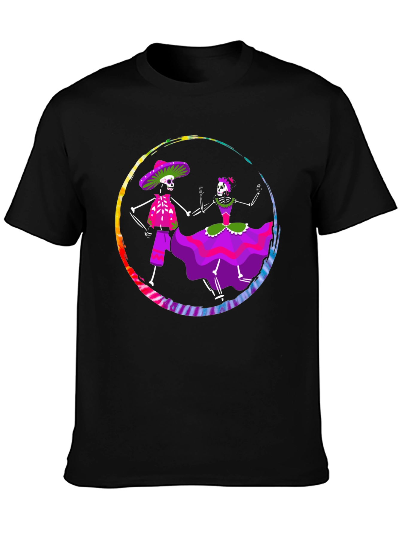 Day of the Dead Skeleton Dance Graphic Tee