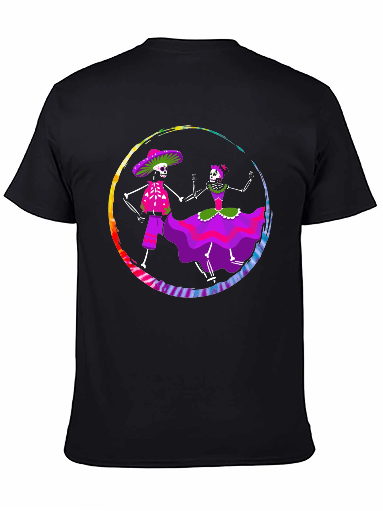 Day of the Dead Skeleton Dance Graphic Tee