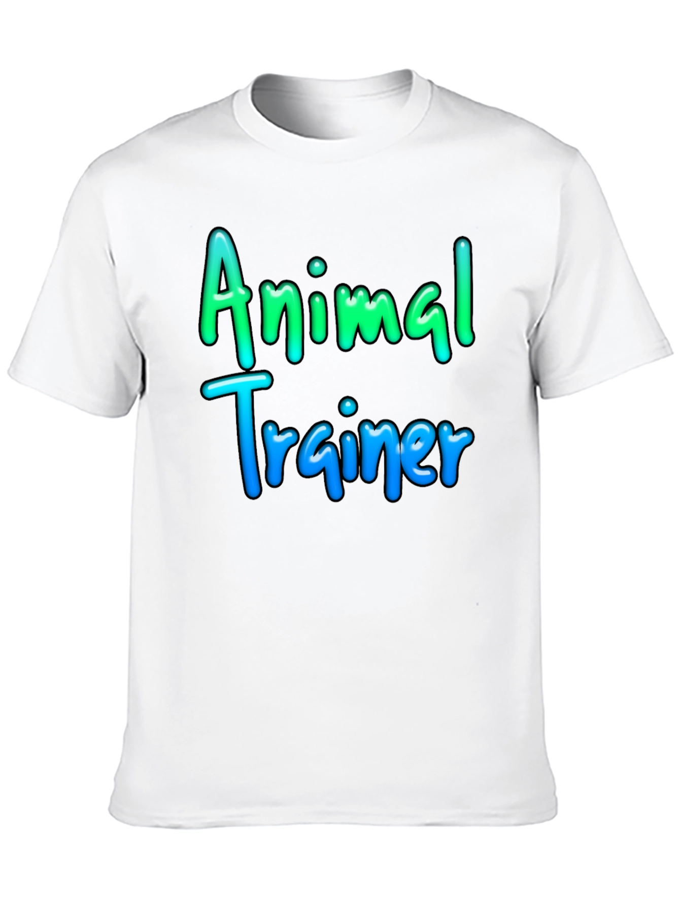 Animal Trainer T-Shirt Black Cotton Tee