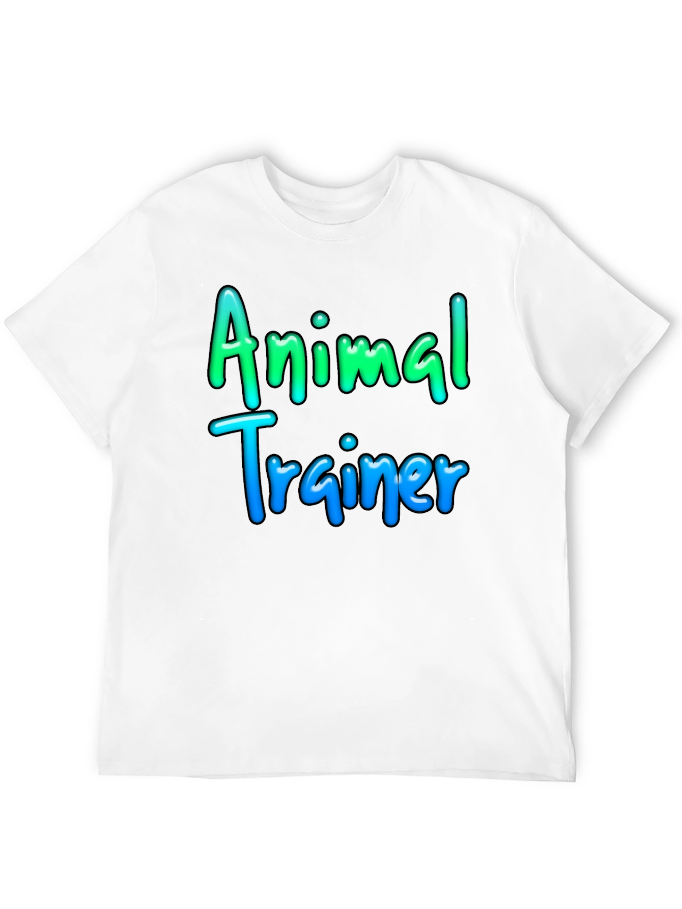 Animal Trainer T-Shirt Black Cotton Tee