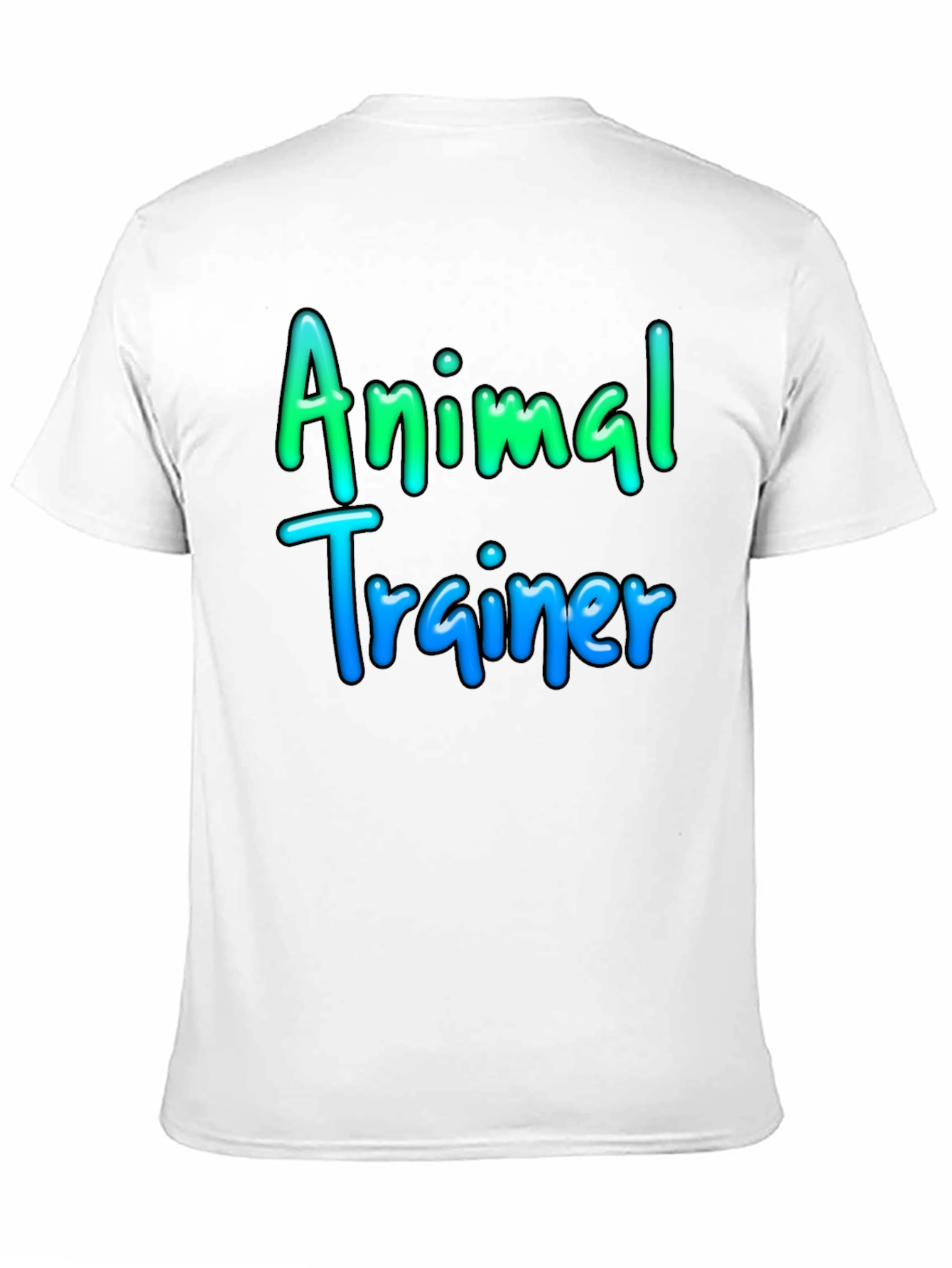 Animal Trainer T-Shirt Black Cotton Tee