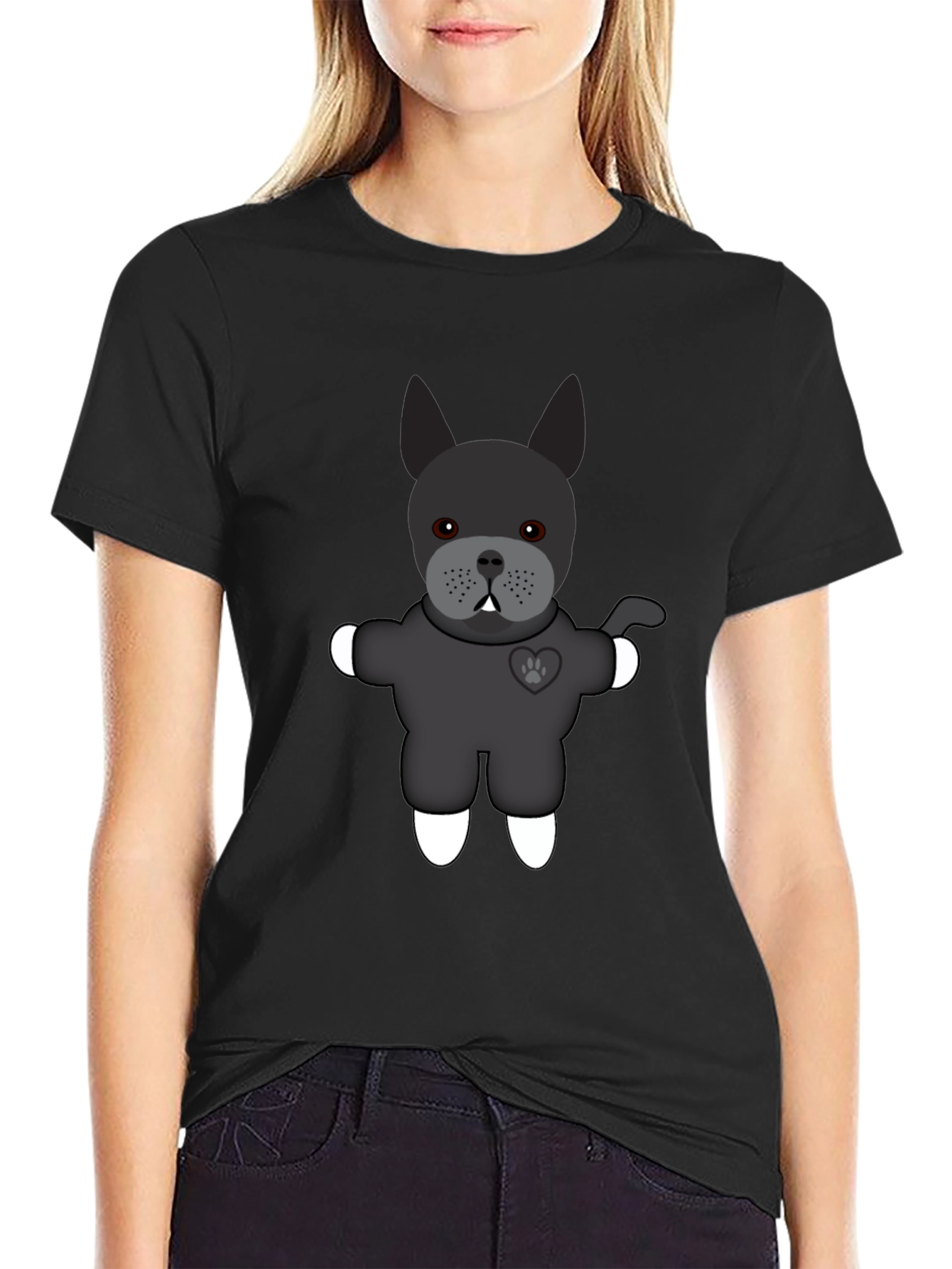 Black French Bulldog Graphic Tee