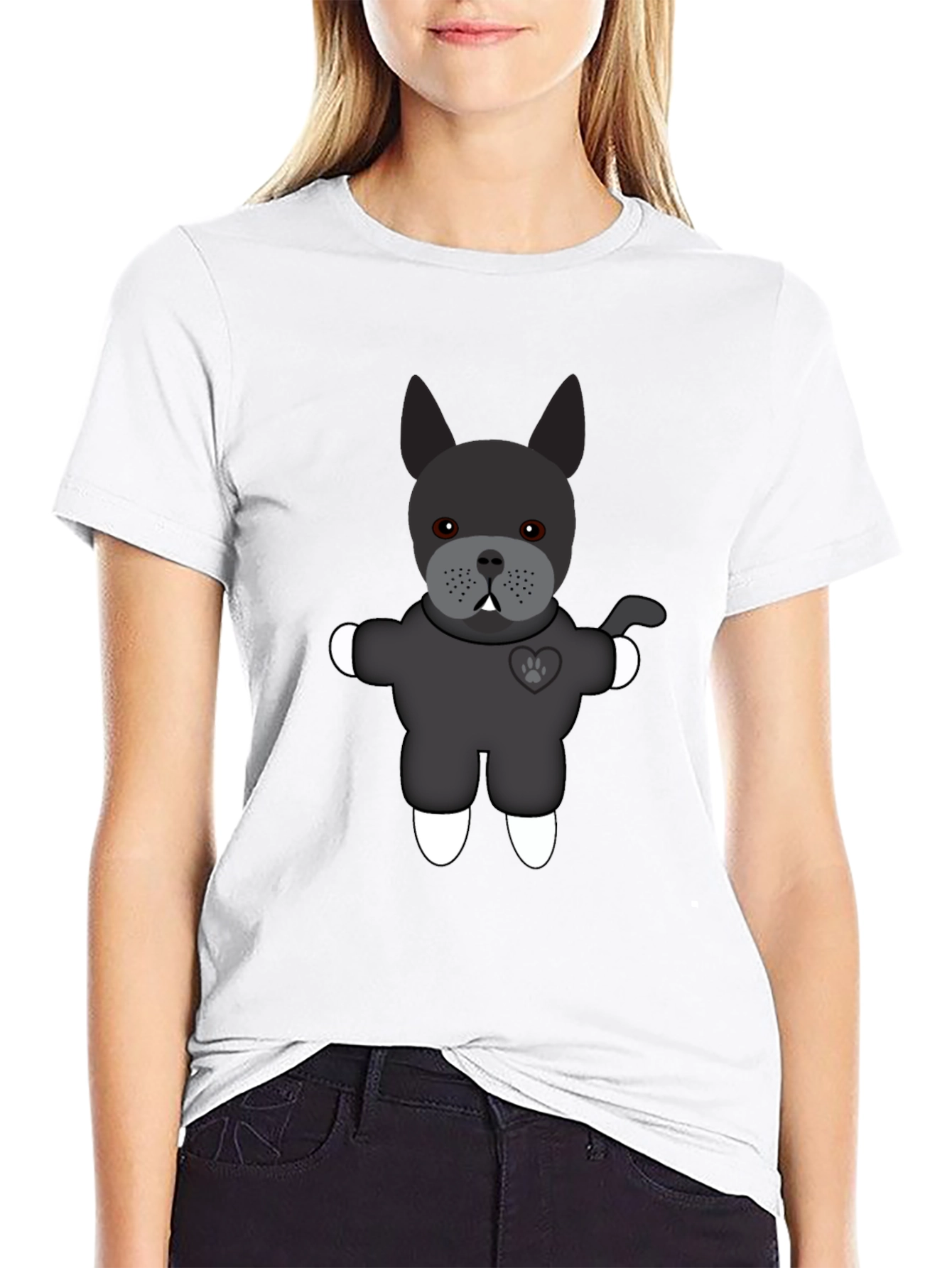 Black French Bulldog Graphic Tee