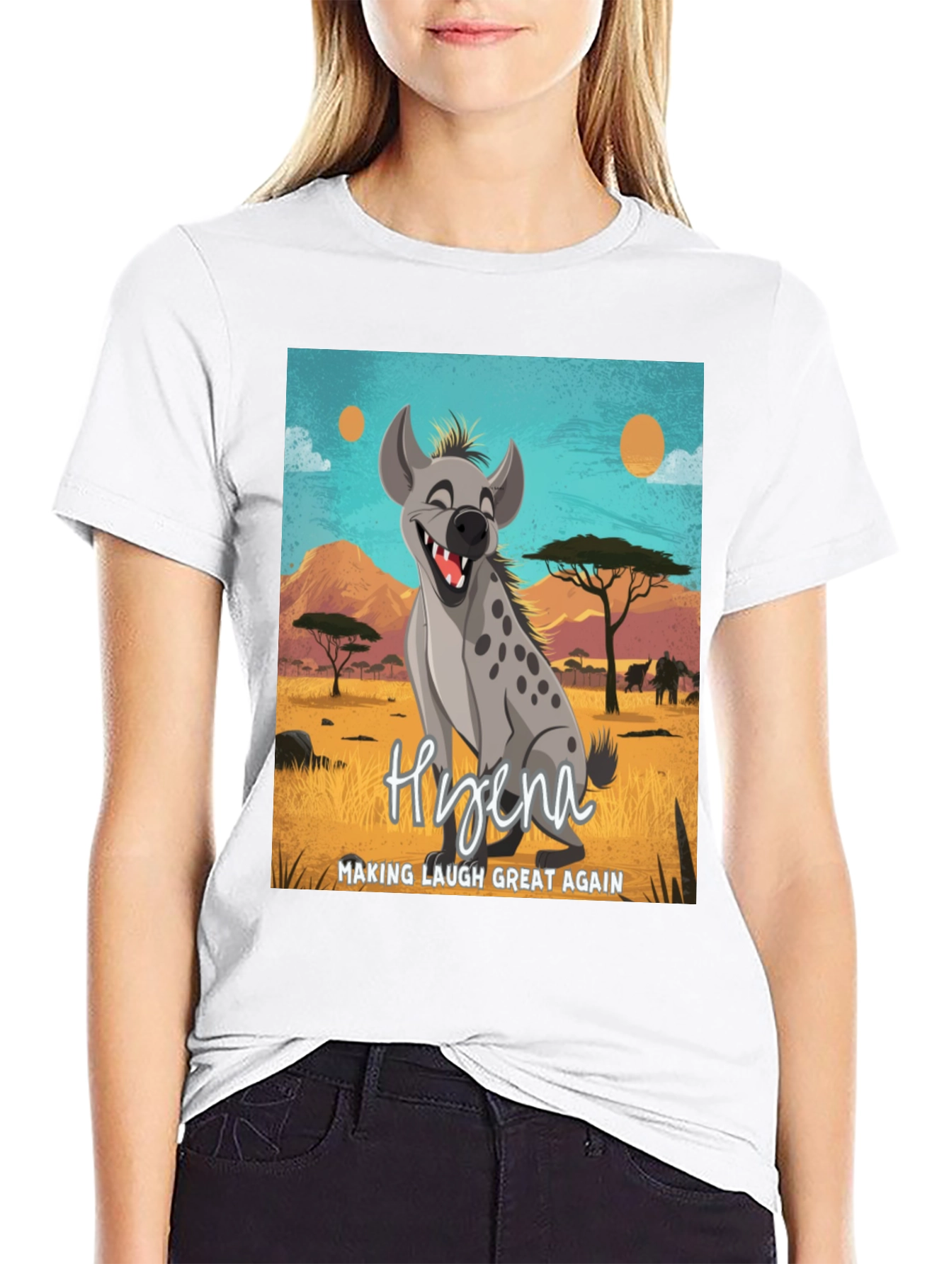 Hyena Making Laugh Great Again T-Shirt