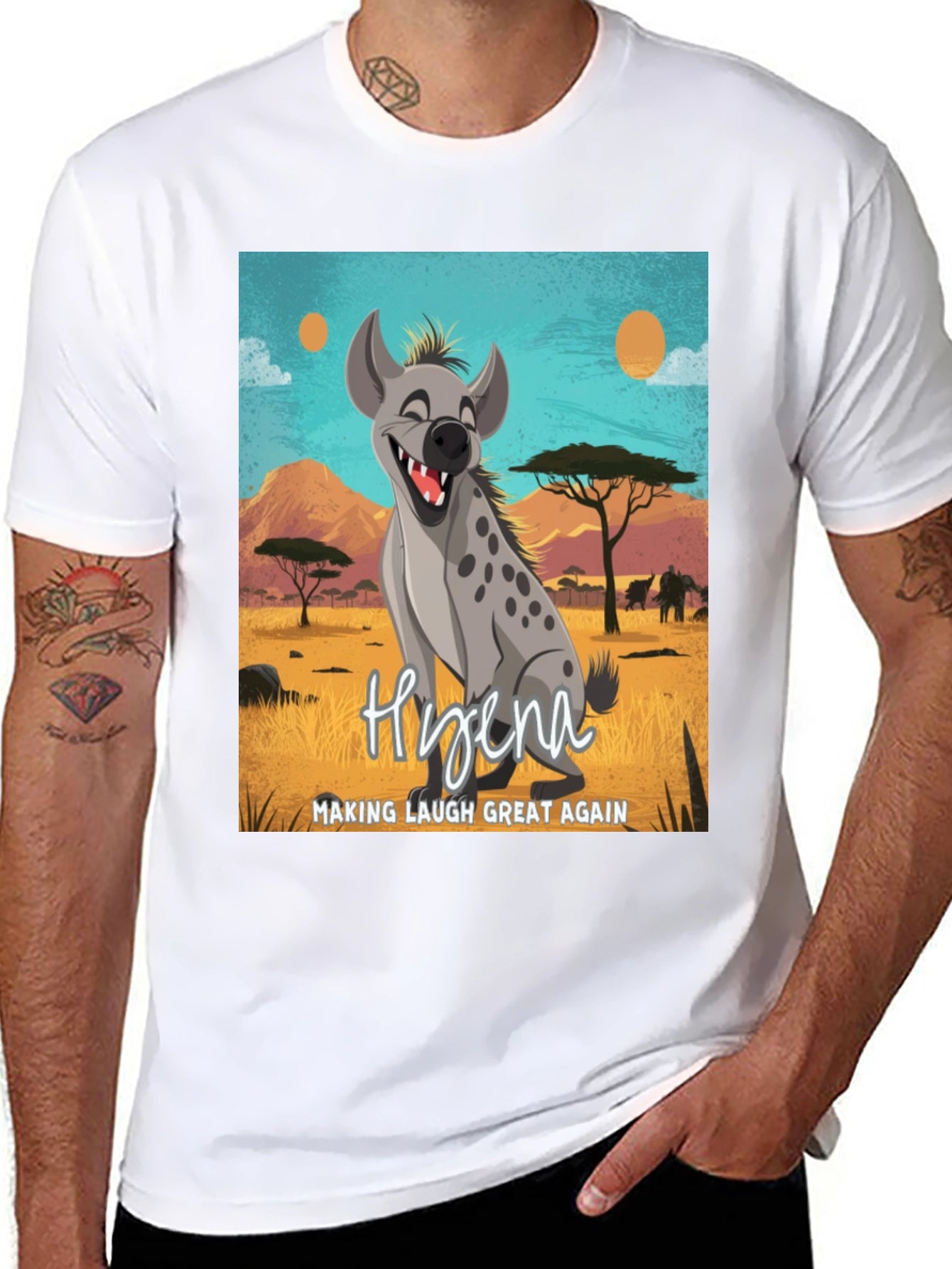 Hyena Making Laugh Great Again T-Shirt