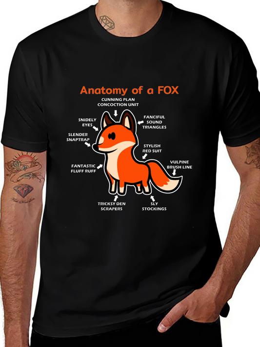 Anatomy of a Fox Graphic T-Shirt
