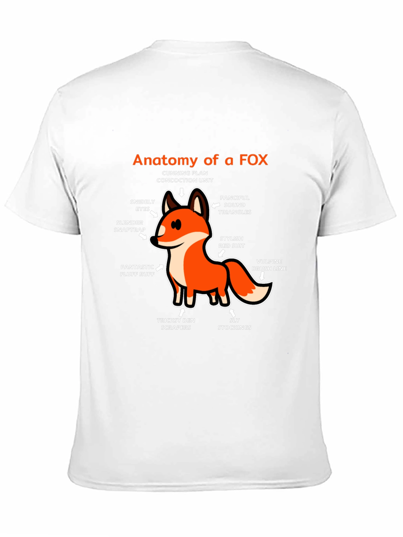Anatomy of a Fox Graphic T-Shirt