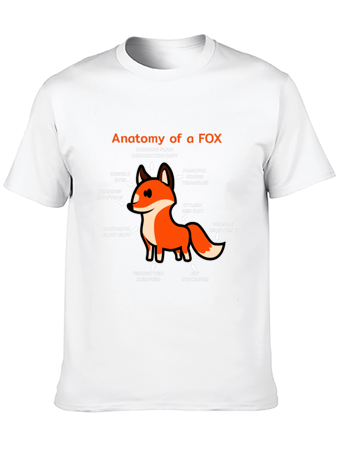Anatomy of a Fox Graphic T-Shirt