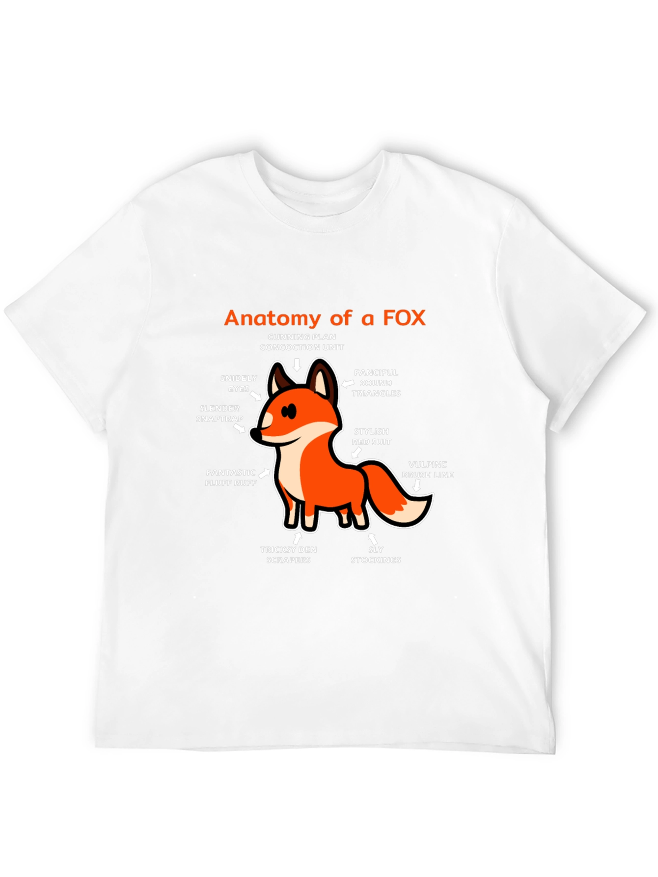 Anatomy of a Fox Graphic T-Shirt