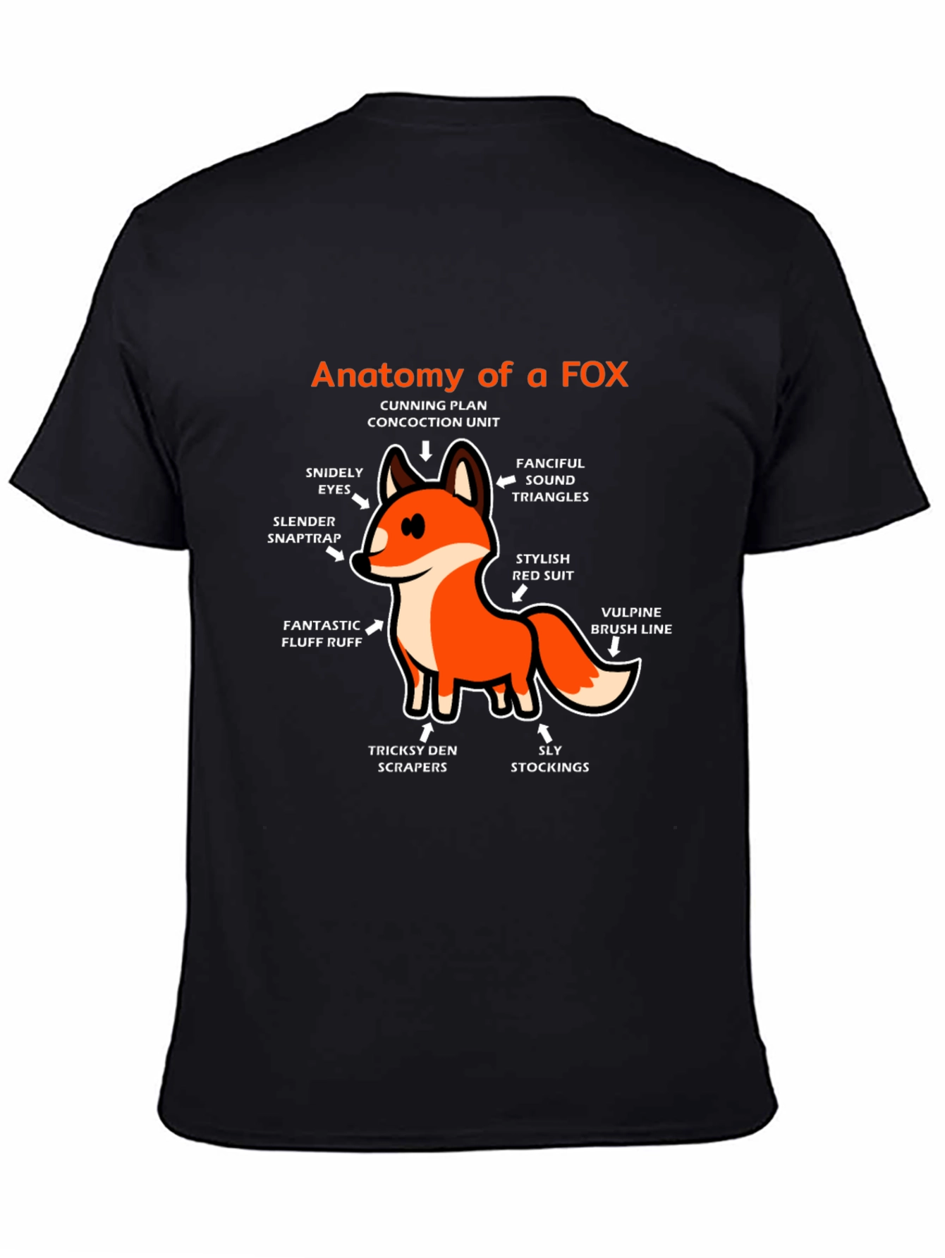 Anatomy of a Fox Graphic T-Shirt