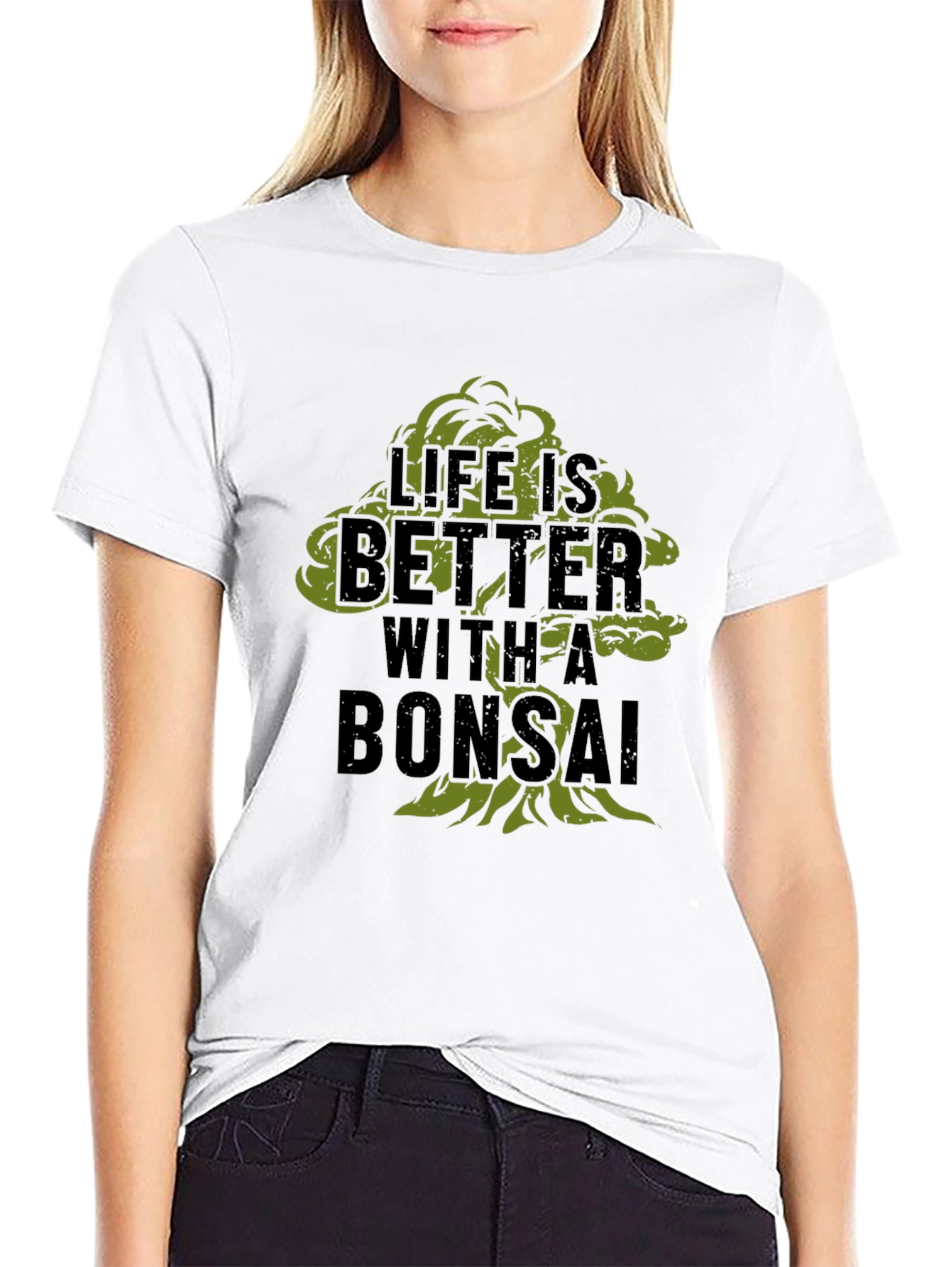 Life is Better with a Bonsai Black T-Shirt