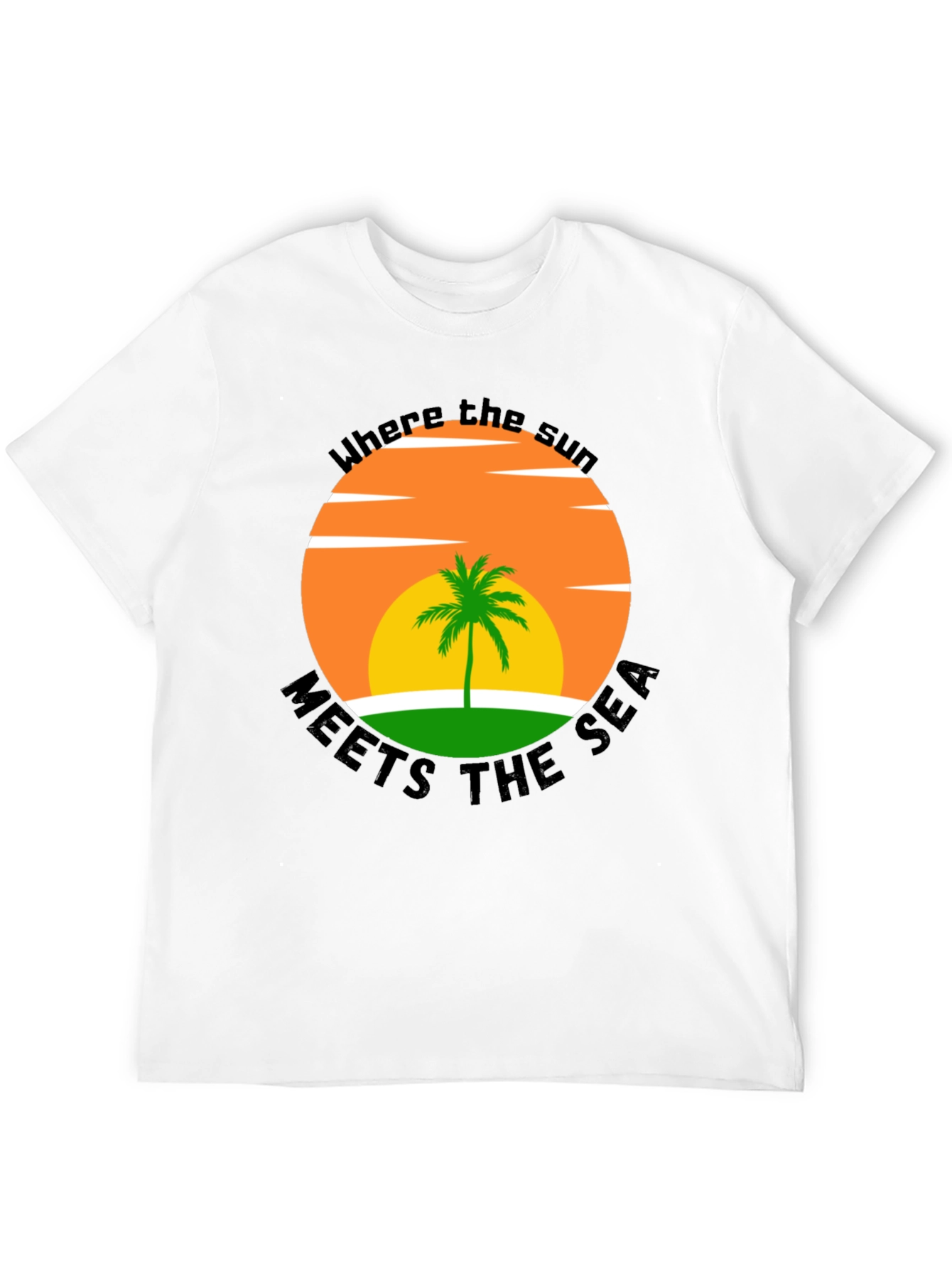 Tropical Sunset T-Shirt: Where the Sun Meets the Sea