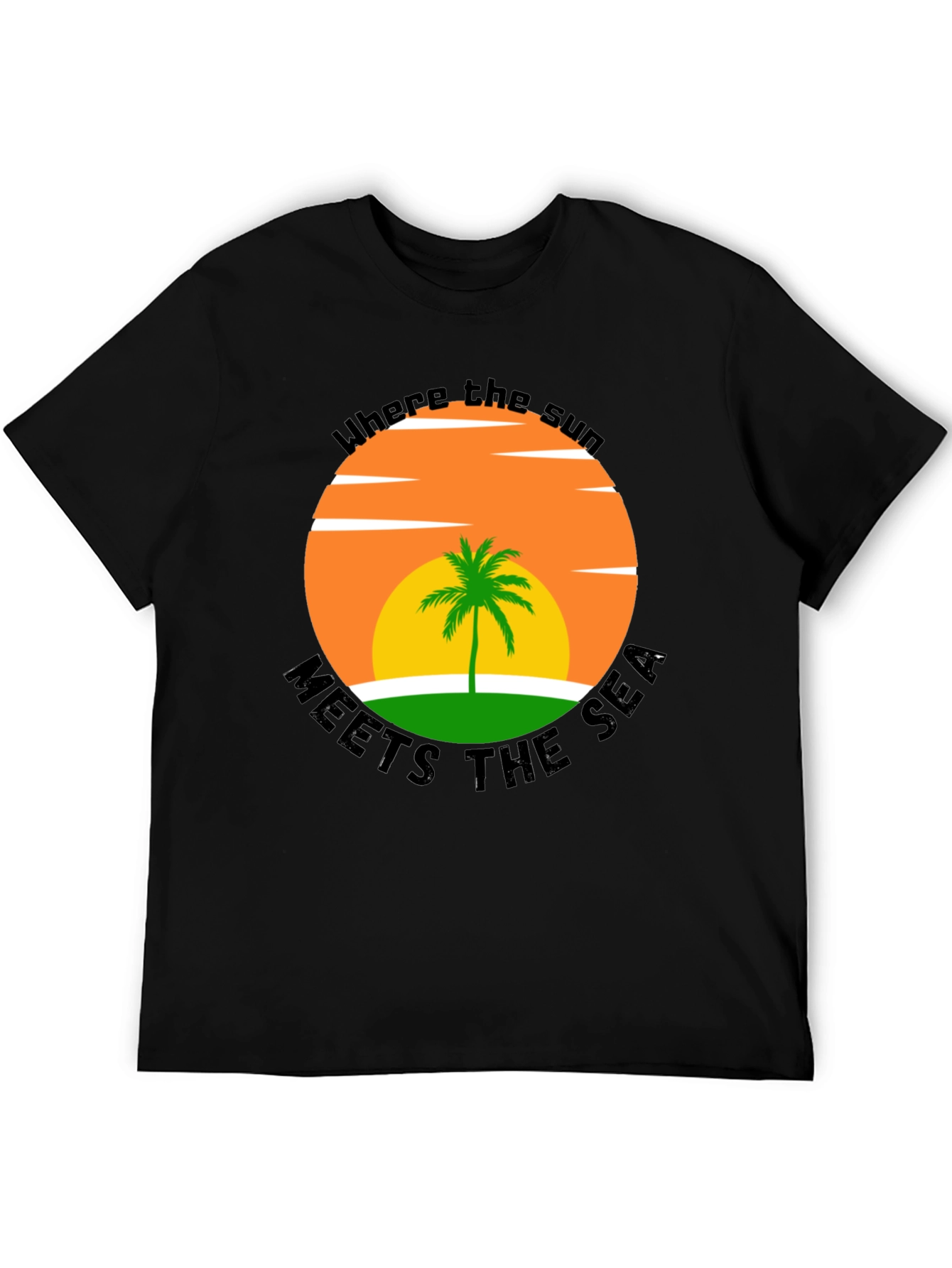 Tropical Sunset T-Shirt: Where the Sun Meets the Sea