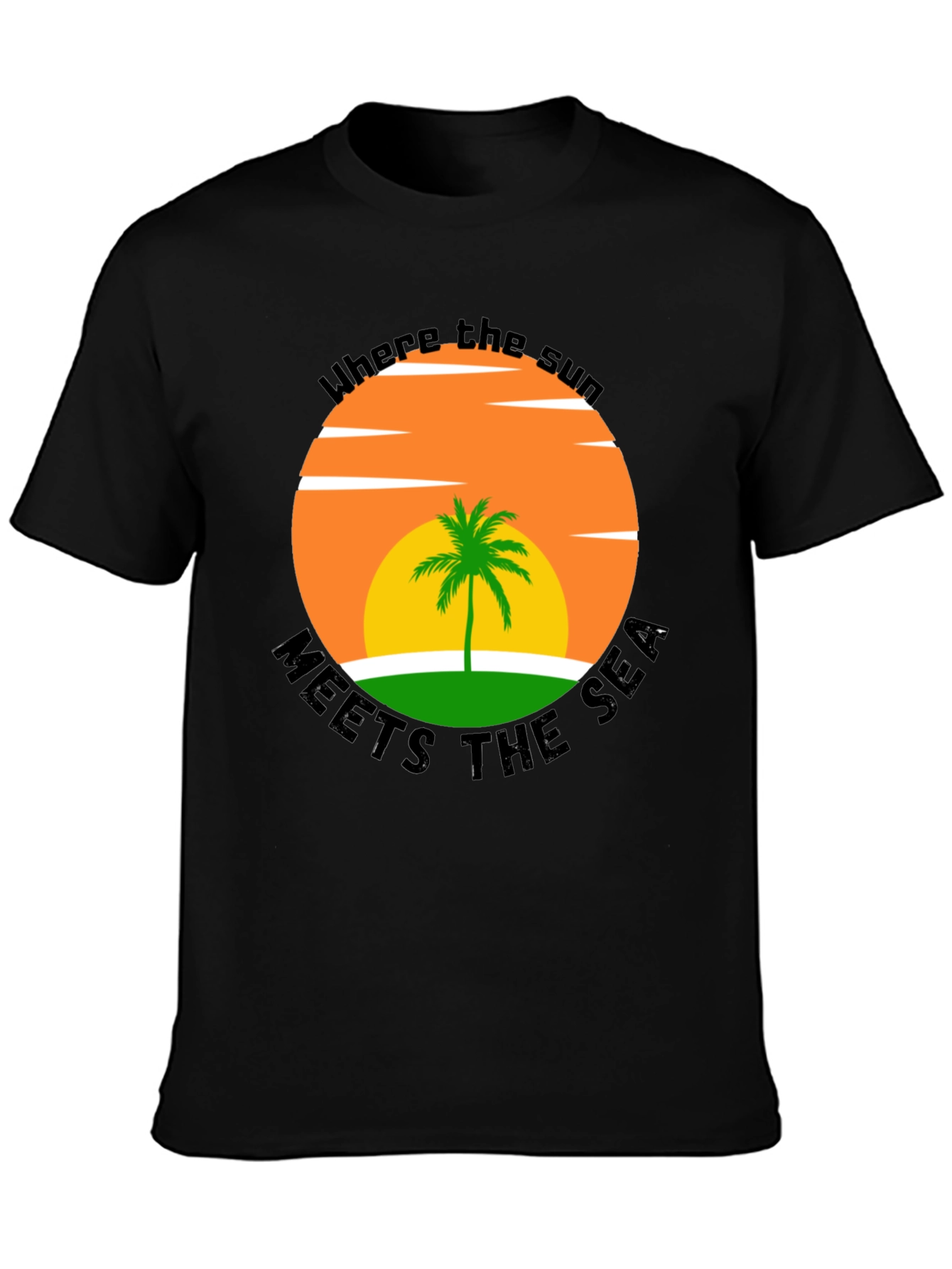 Tropical Sunset T-Shirt: Where the Sun Meets the Sea