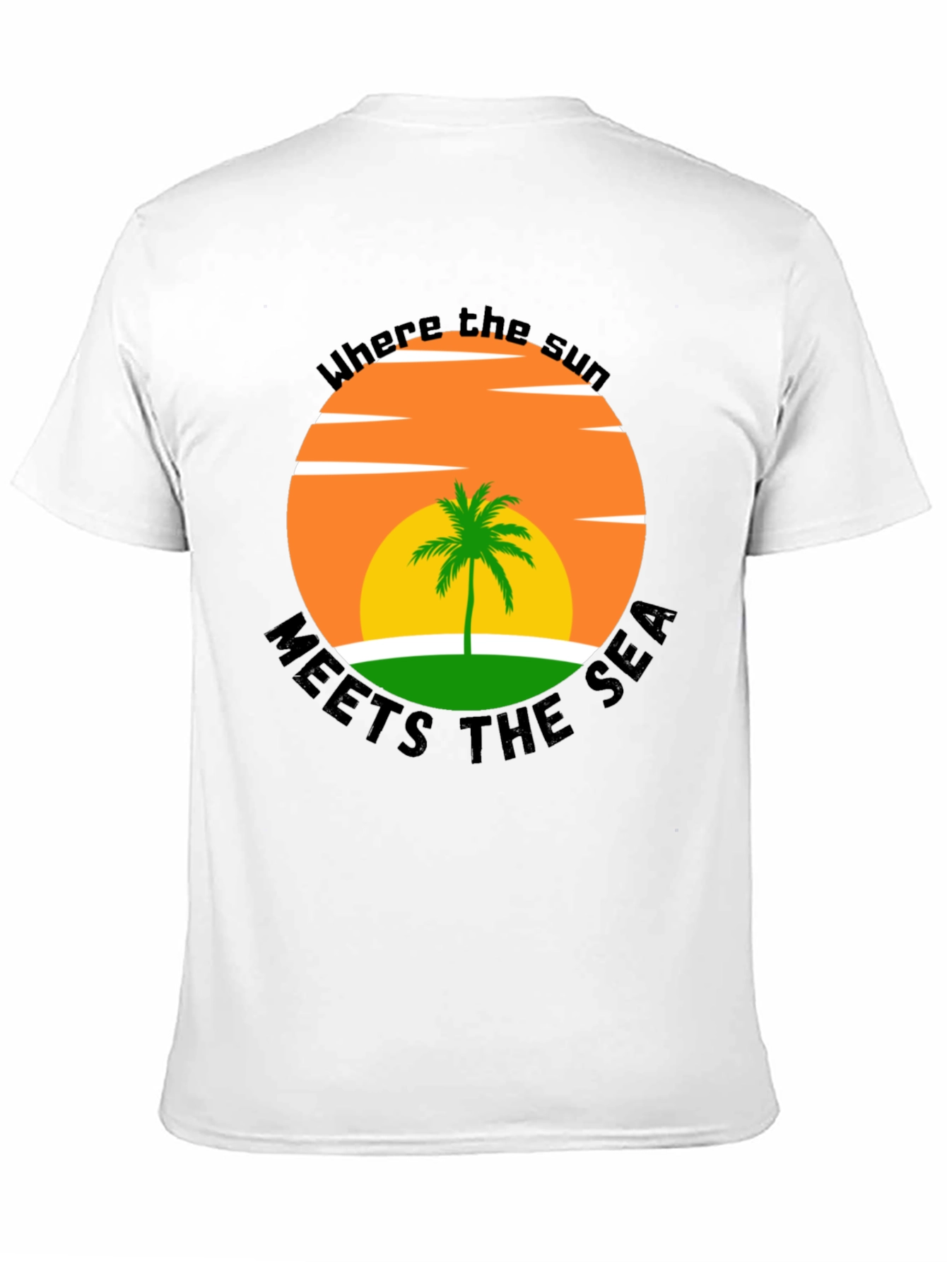 Tropical Sunset T-Shirt: Where the Sun Meets the Sea