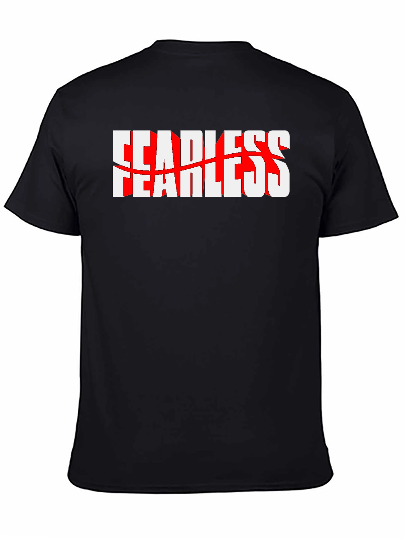 Fearless Graphic Print Black T-Shirt