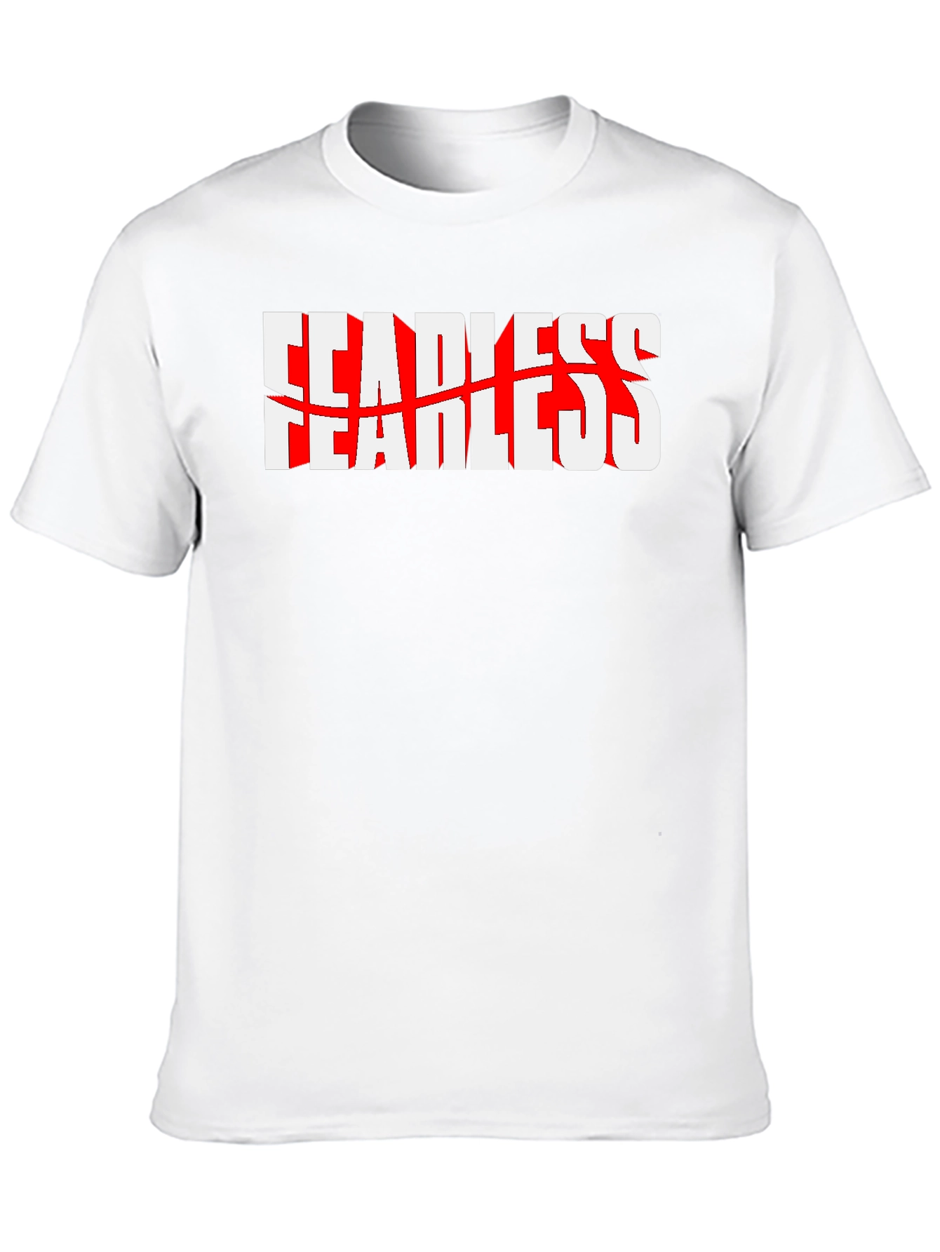 Fearless Graphic Print Black T-Shirt