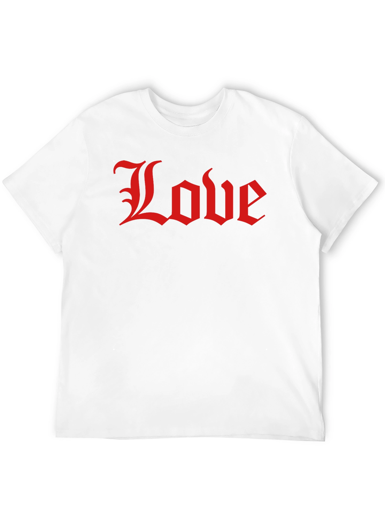 Love Gothic Script Black T-Shirt