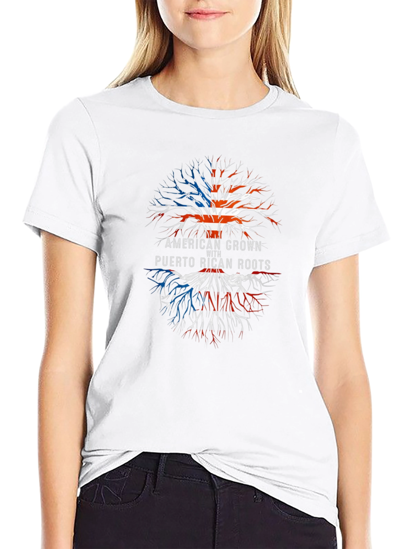 American Grown Puerto Rican Roots T-Shirt