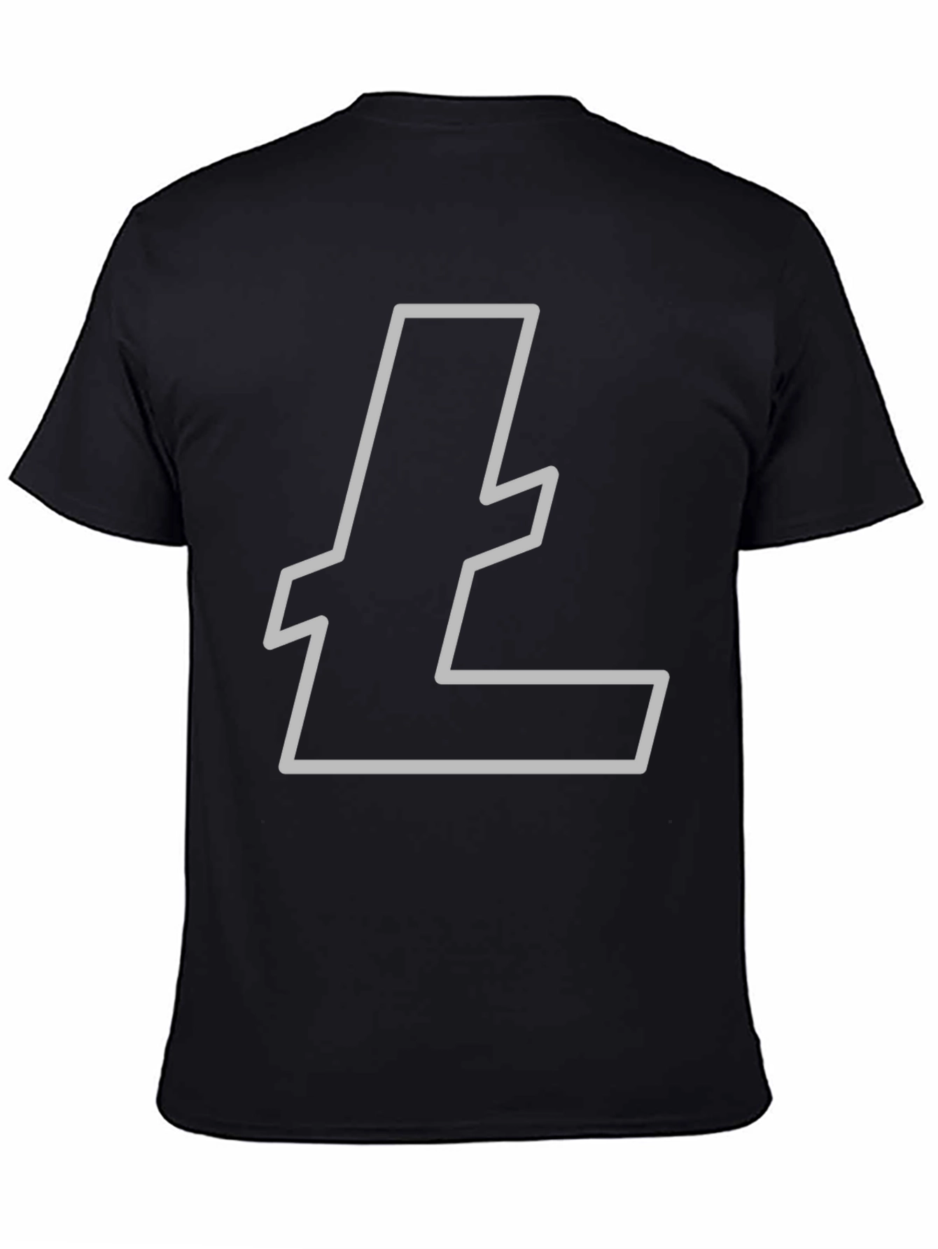 Litecoin Logo Black T-Shirt Crypto Tee