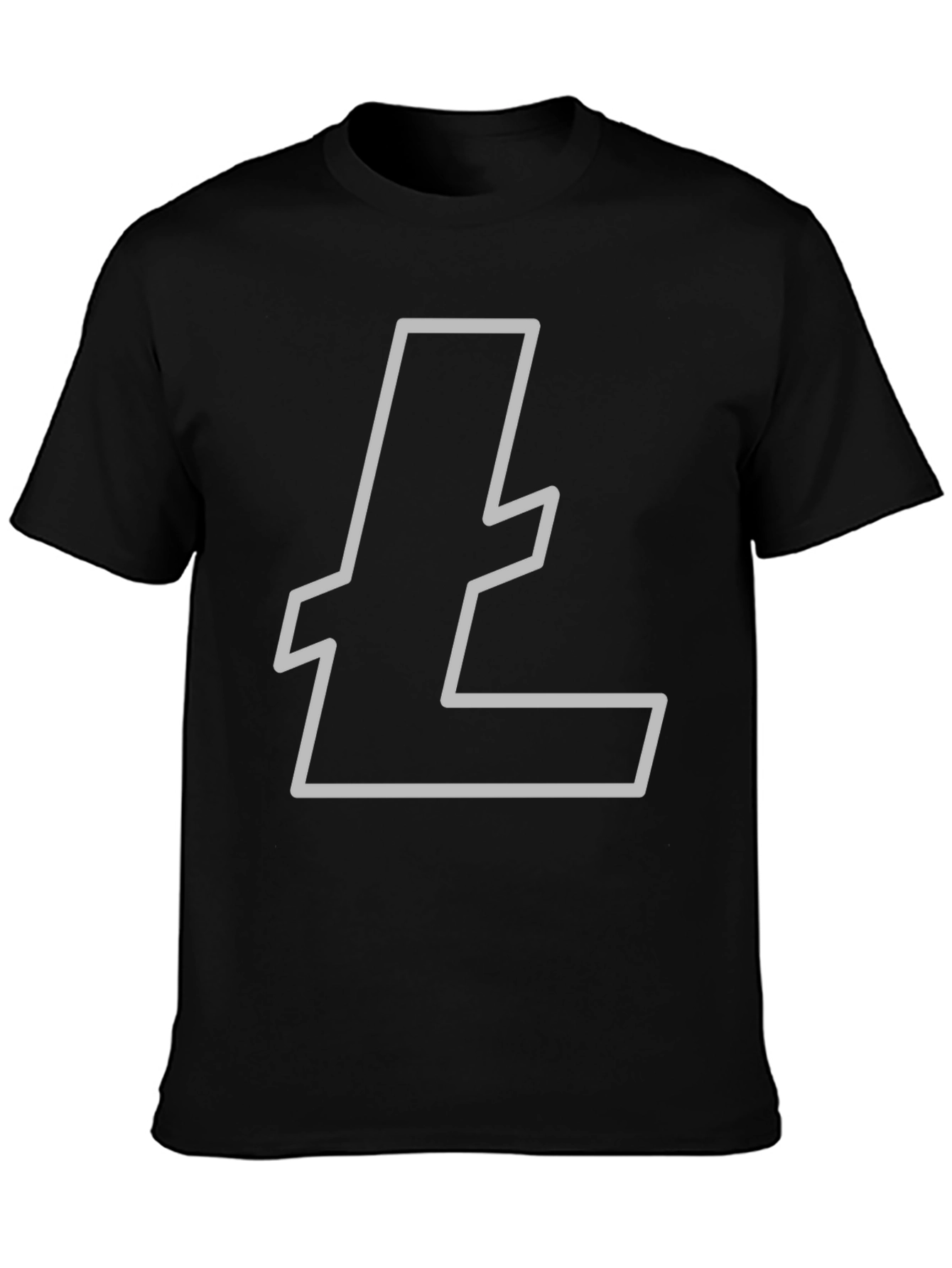 Litecoin Logo Black T-Shirt Crypto Tee