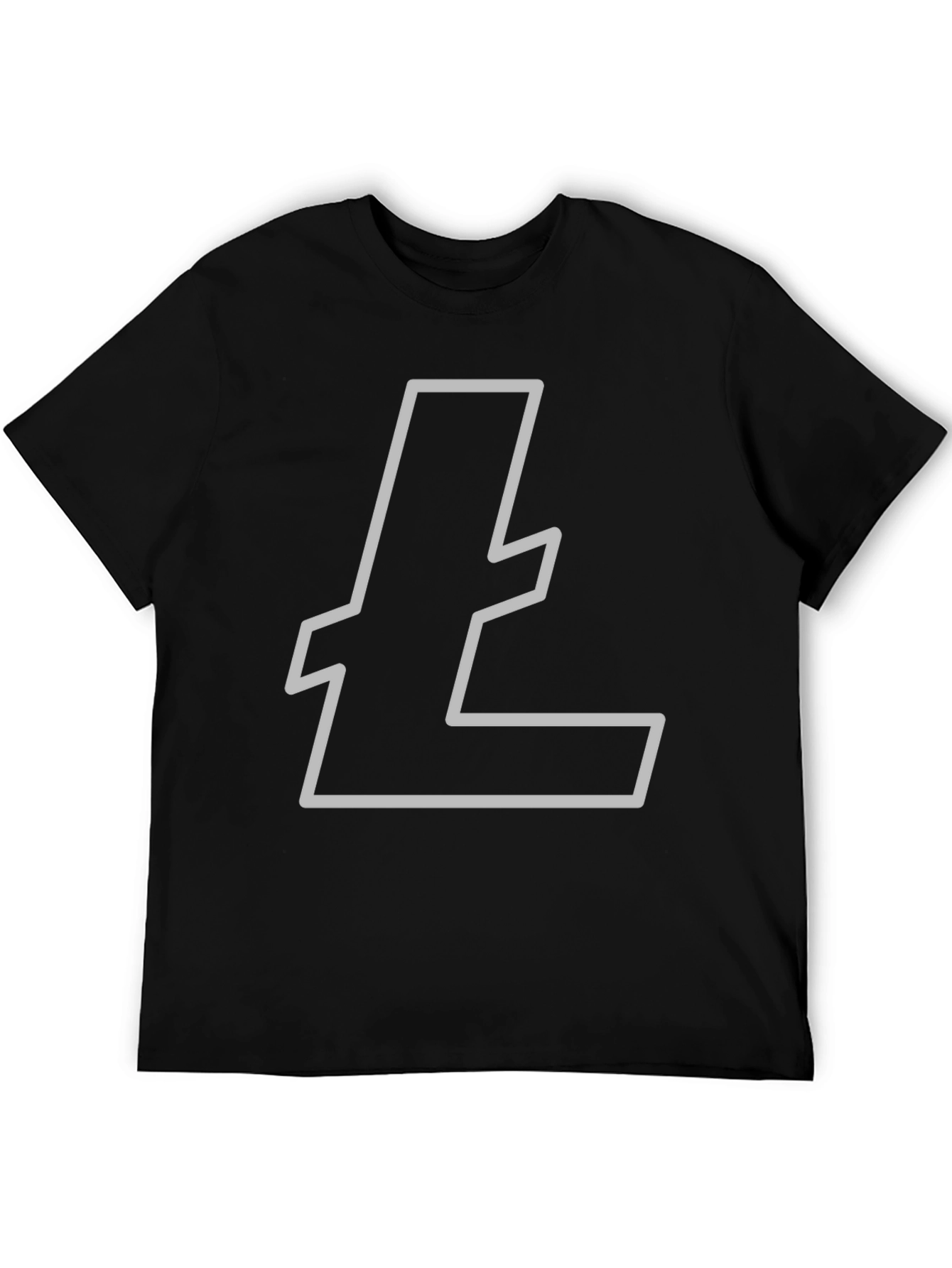 Litecoin Logo Black T-Shirt Crypto Tee