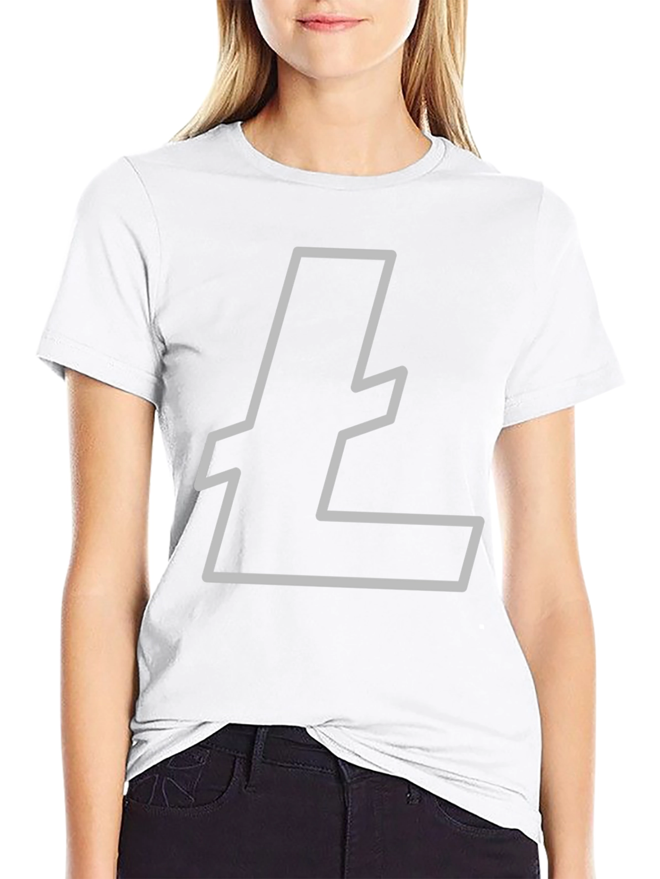 Litecoin Logo Black T-Shirt Crypto Tee