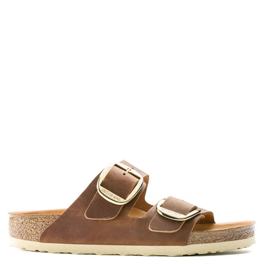 Birkenstock Women's Arizona Big Buckle Oiled Leather in Cognac