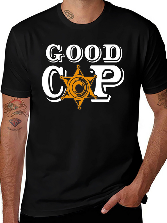 Good Cop Graphic Tee - Sheriff Star Design