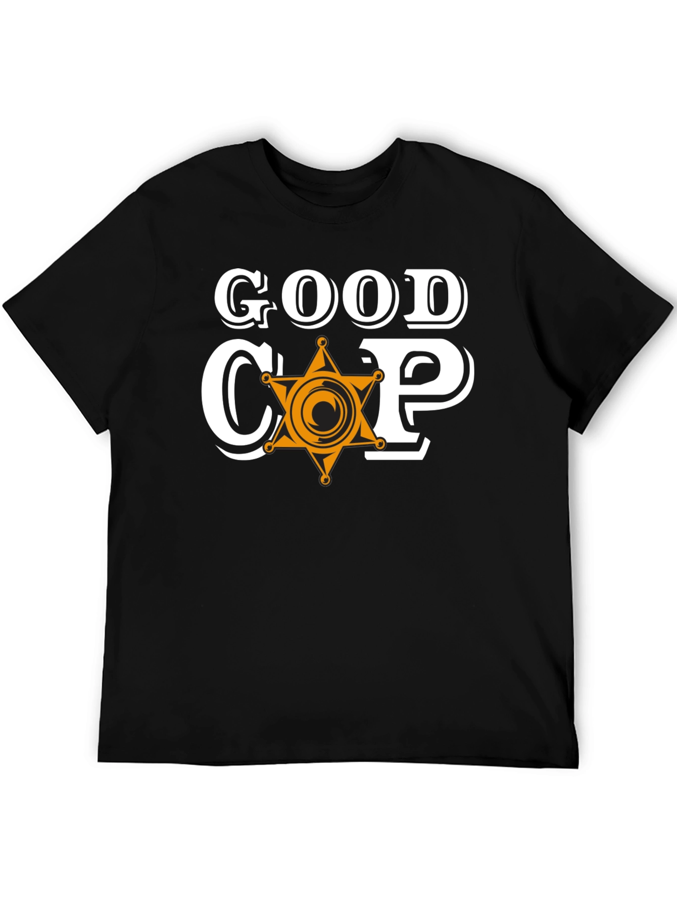 Good Cop Graphic Tee - Sheriff Star Design