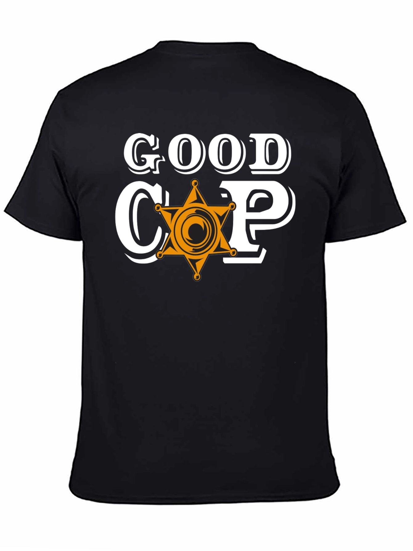 Good Cop Graphic Tee - Sheriff Star Design