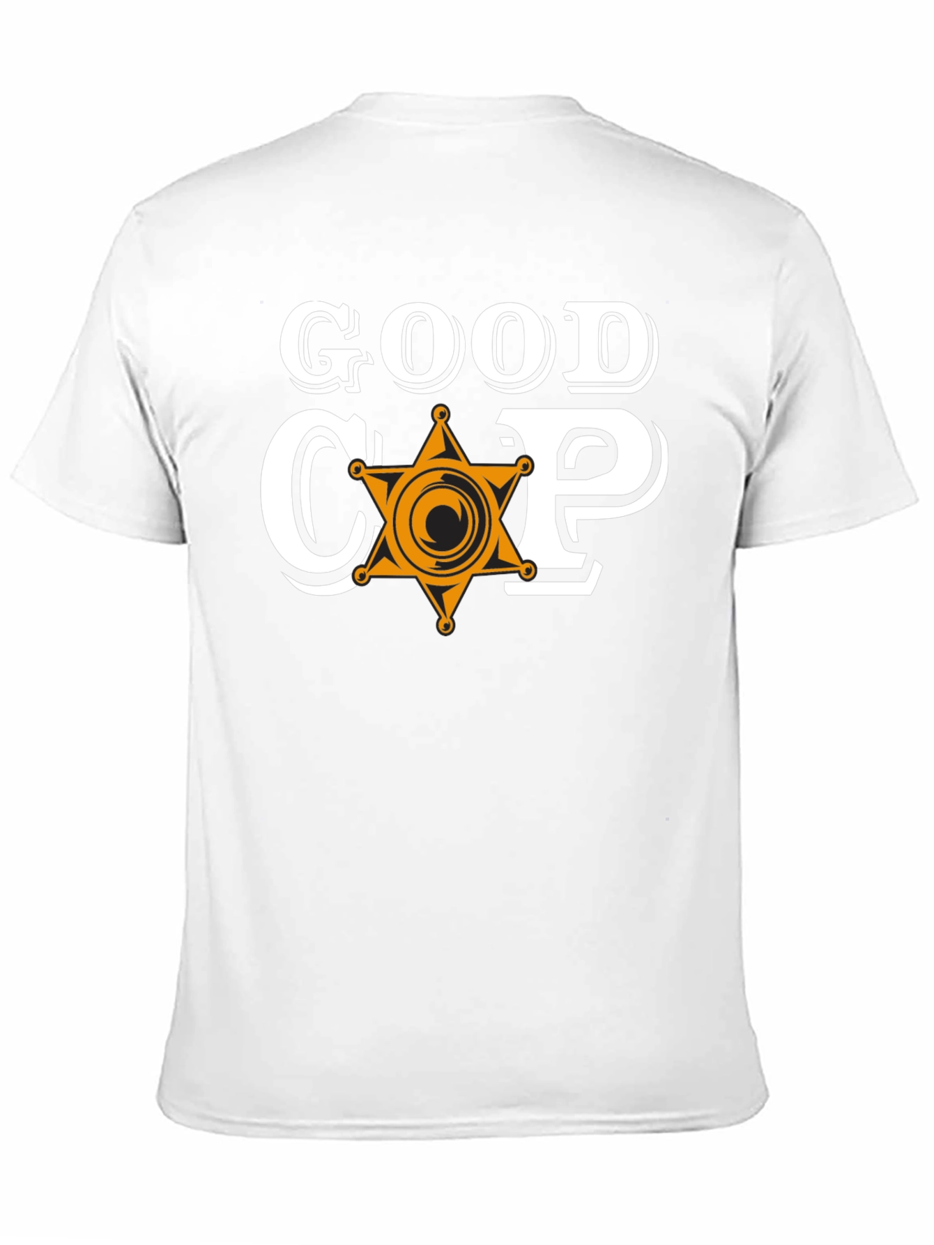 Good Cop Graphic Tee - Sheriff Star Design