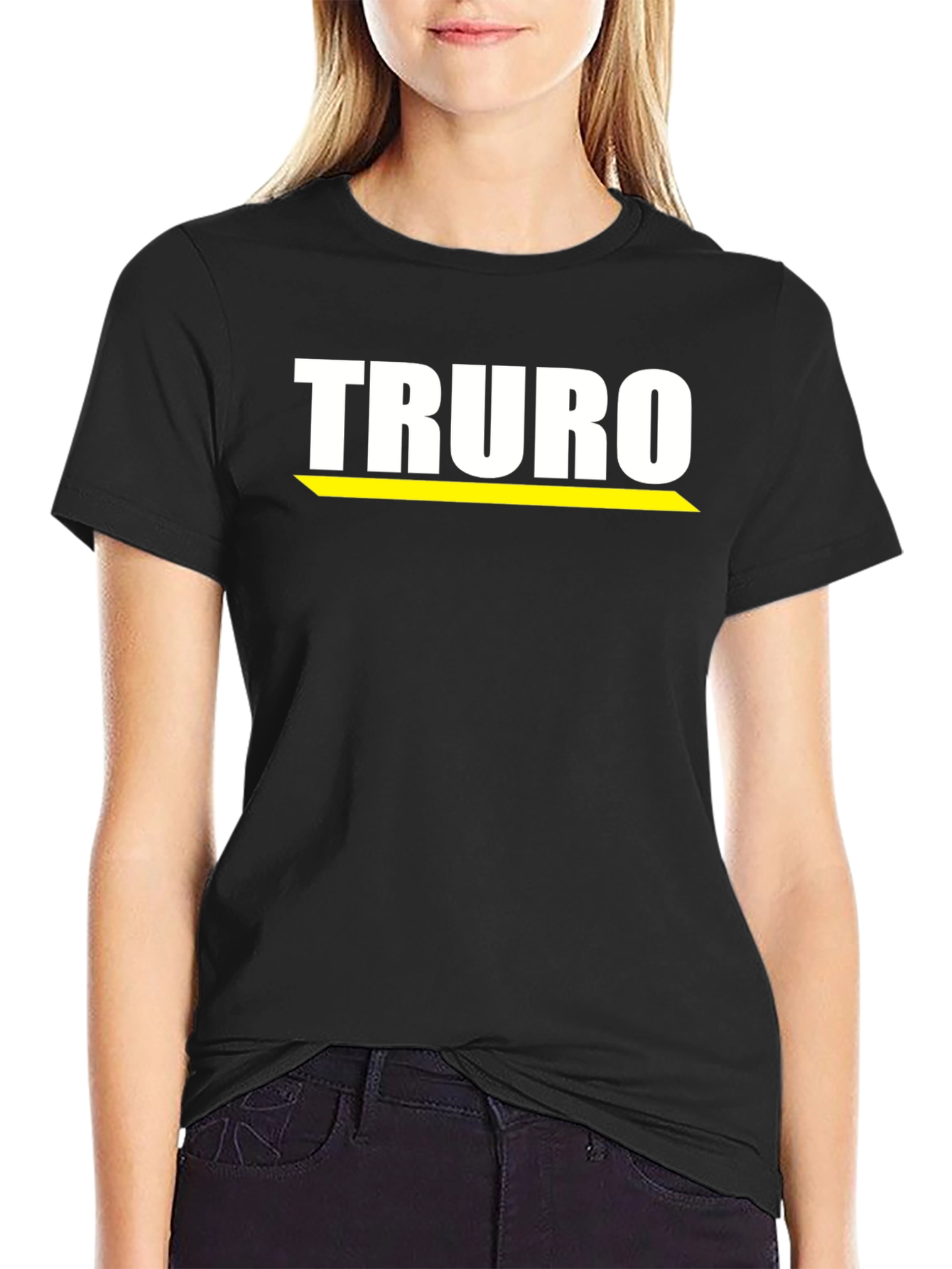 TRURO Black T-Shirt: Stylish Graphic Tee