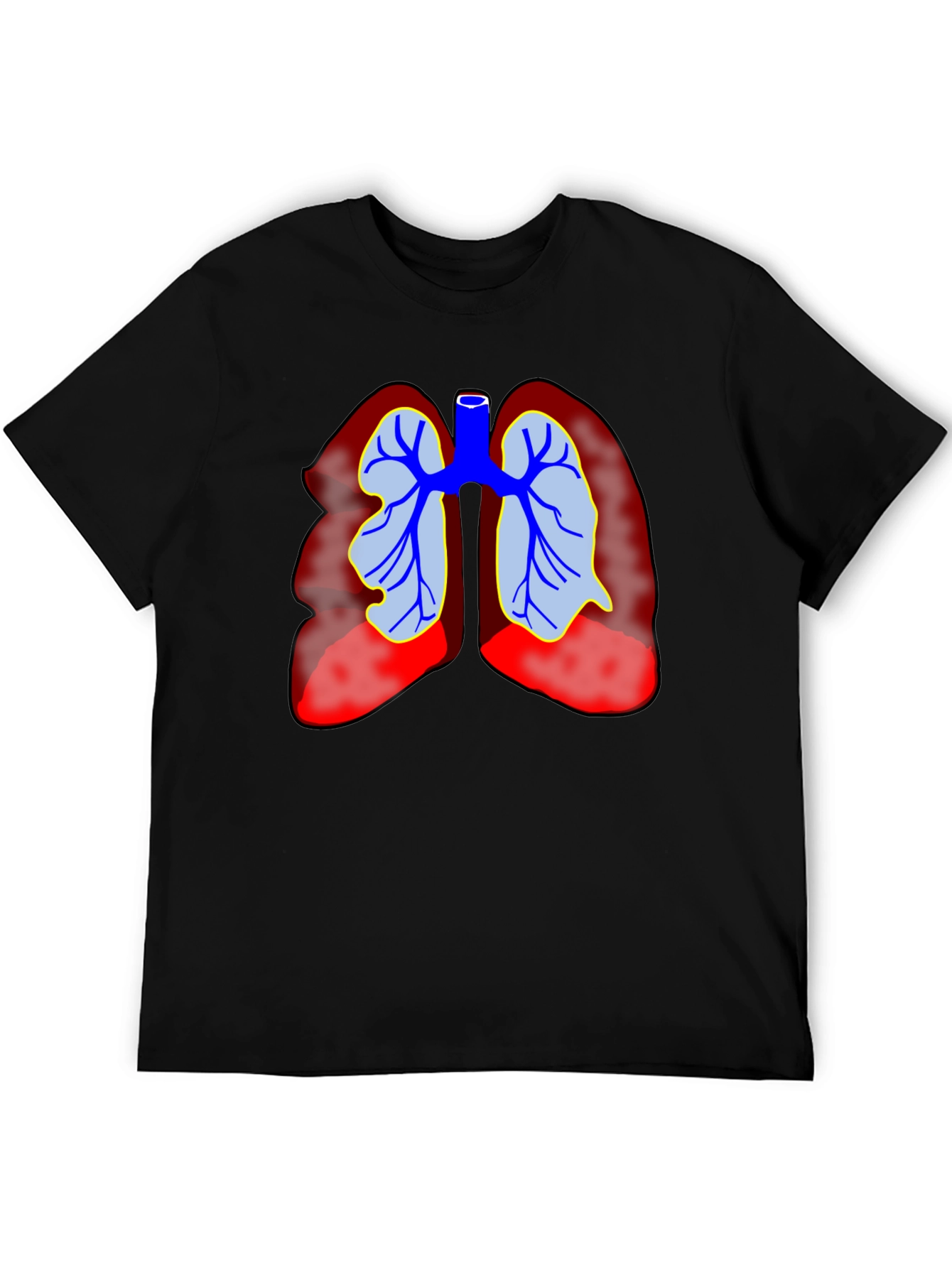 Lung Anatomy Graphic T-Shirt - Medical Tee