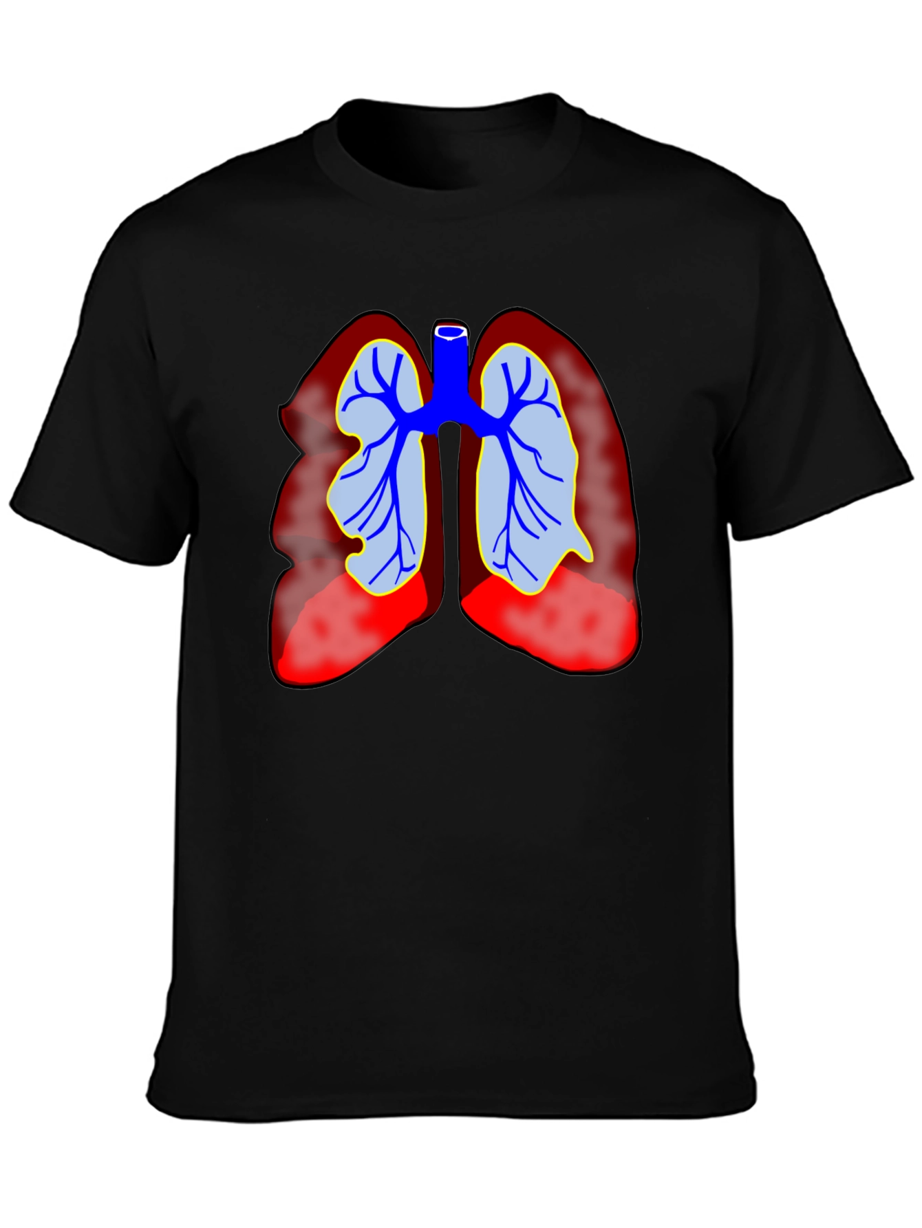 Lung Anatomy Graphic T-Shirt - Medical Tee