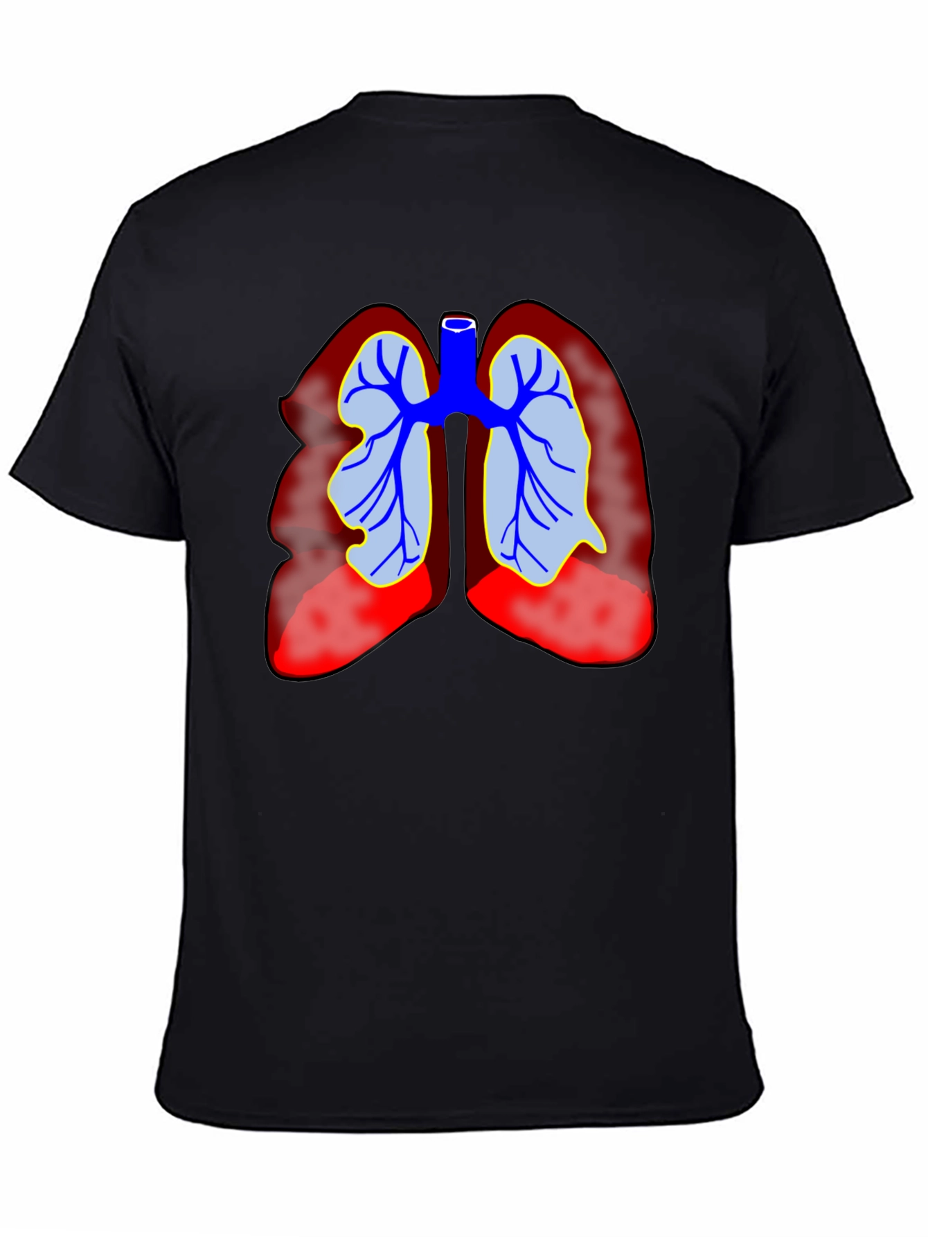 Lung Anatomy Graphic T-Shirt - Medical Tee