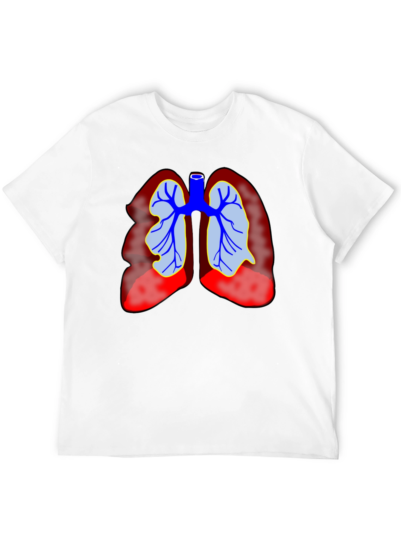 Lung Anatomy Graphic T-Shirt - Medical Tee