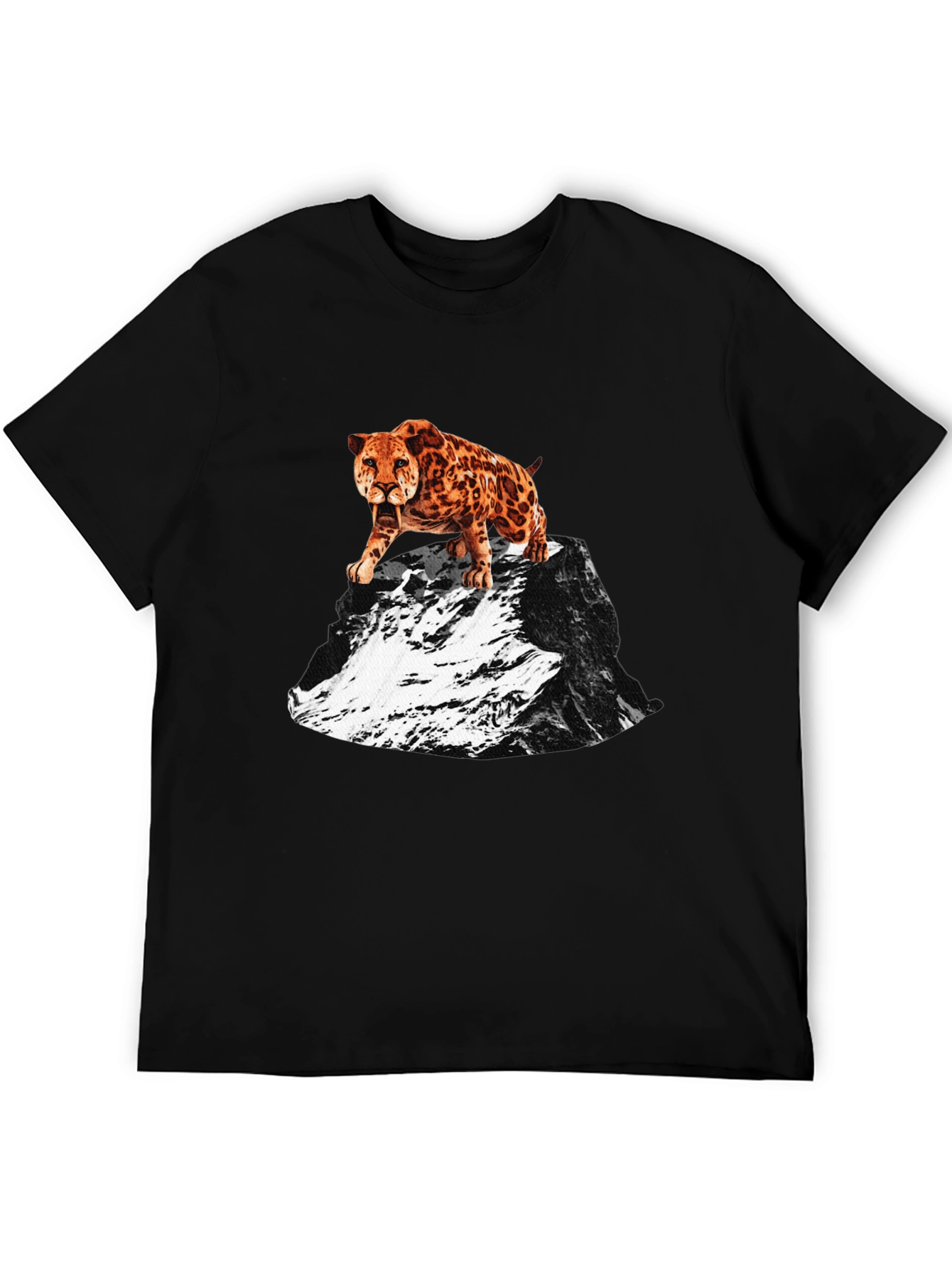 Saber-Tooth Tiger Graphic Tee - Mountain Peak Design