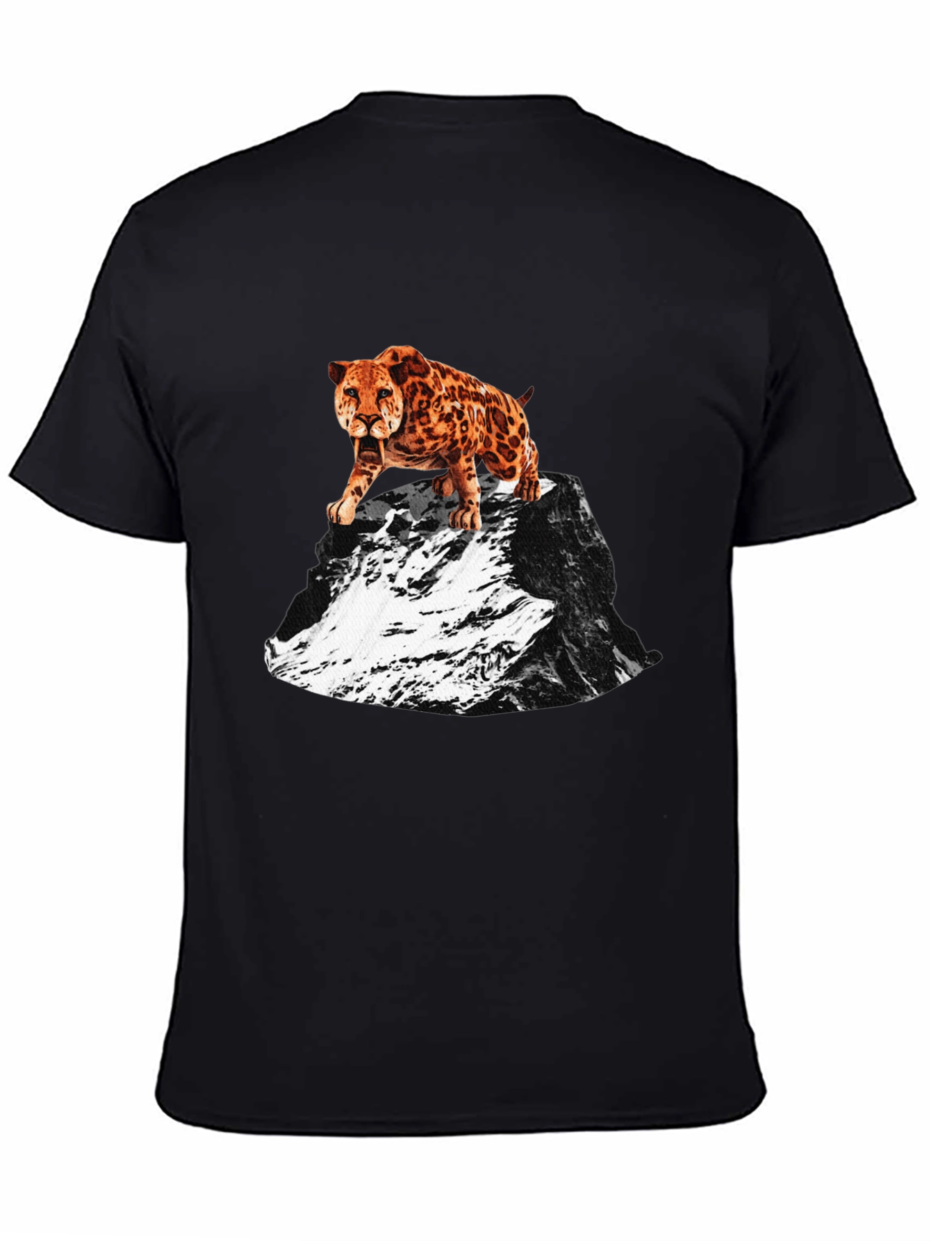 Saber-Tooth Tiger Graphic Tee - Mountain Peak Design