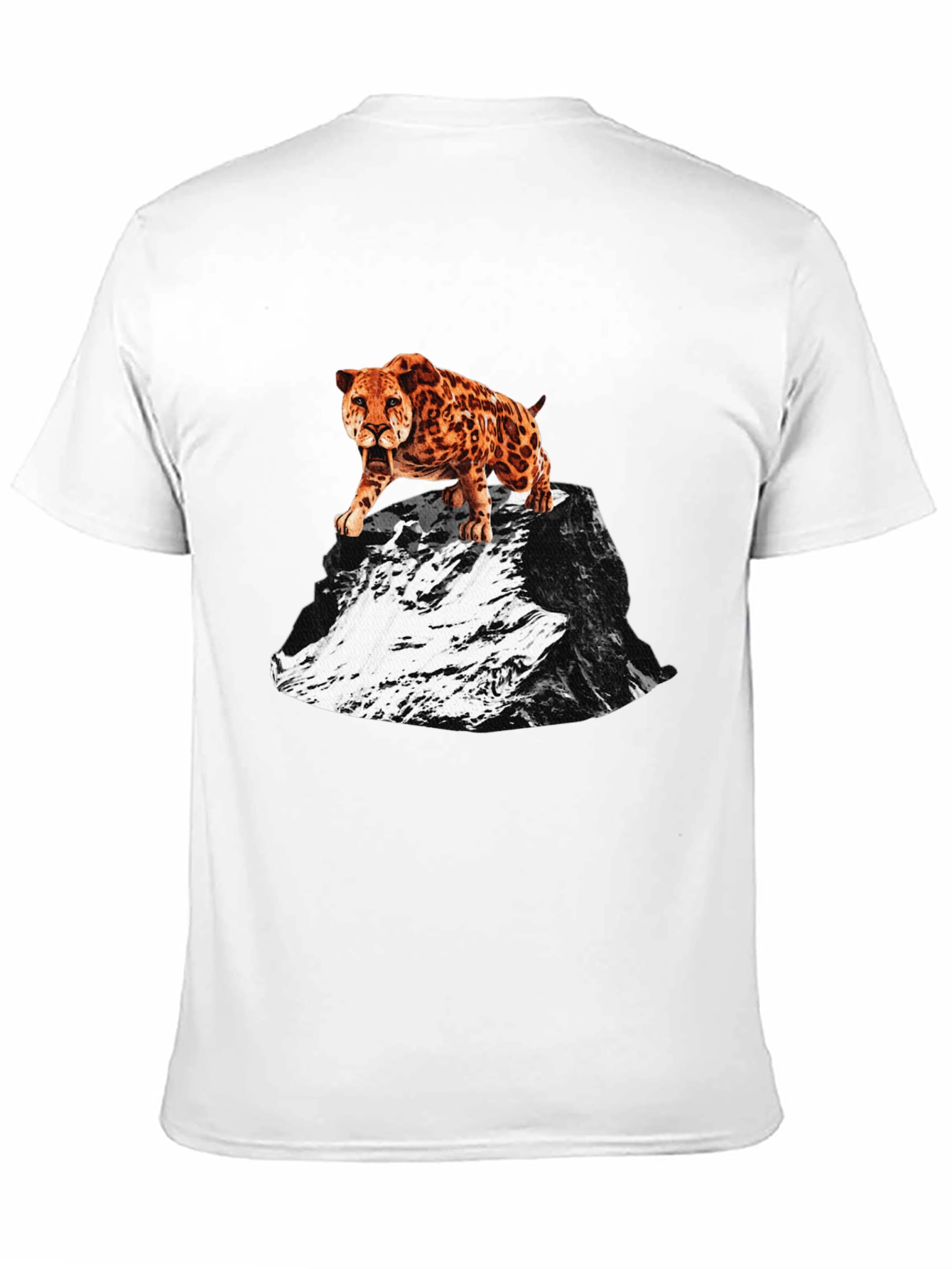 Saber-Tooth Tiger Graphic Tee - Mountain Peak Design