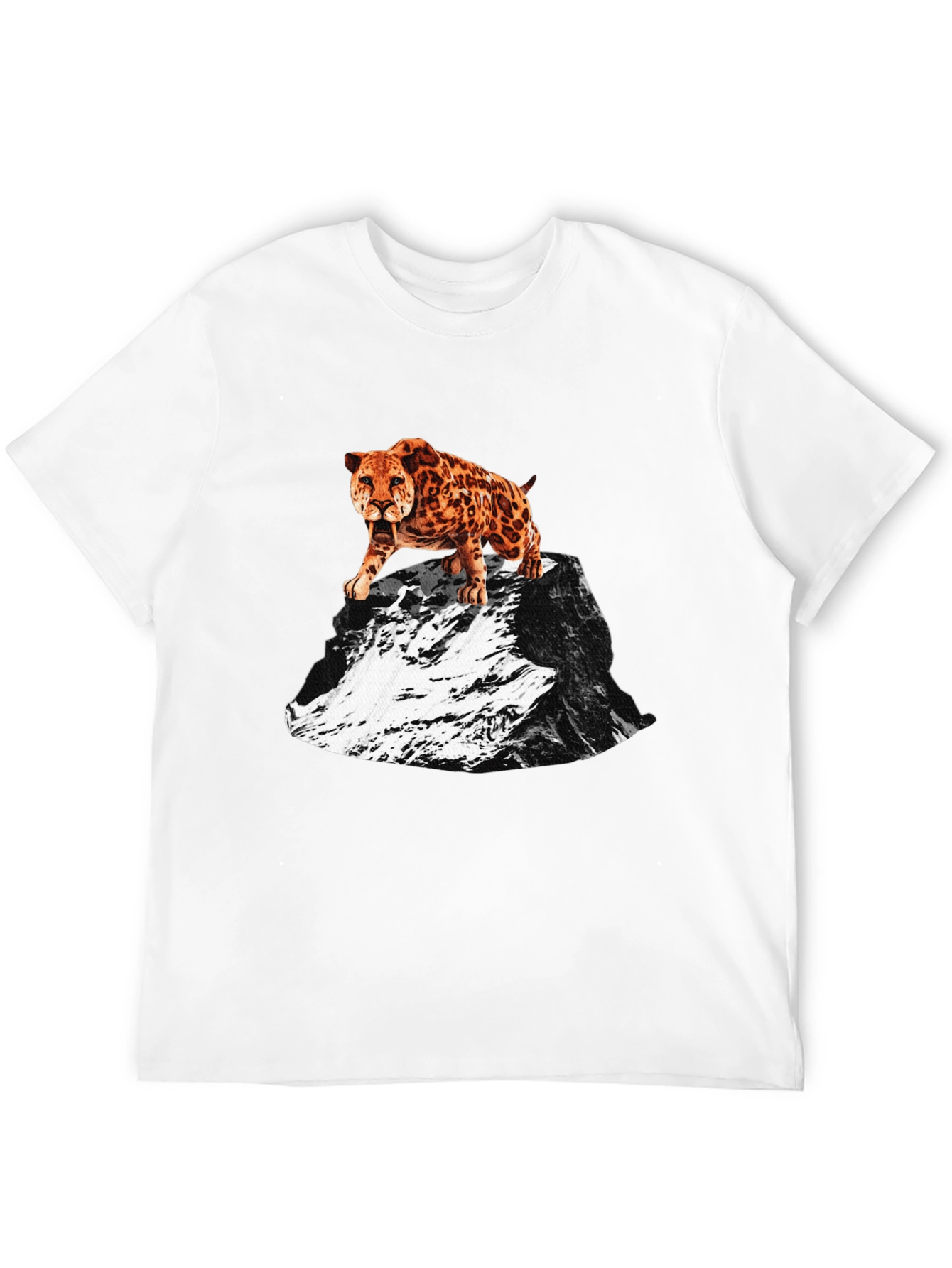 Saber-Tooth Tiger Graphic Tee - Mountain Peak Design