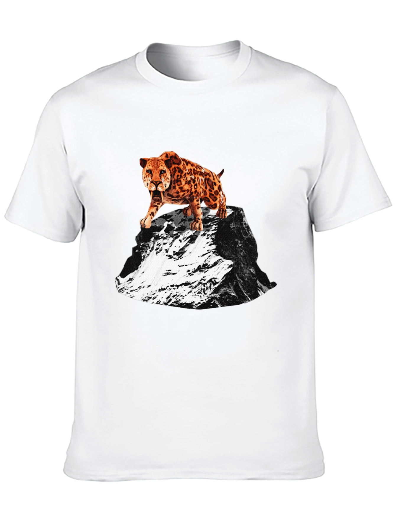 Saber-Tooth Tiger Graphic Tee - Mountain Peak Design