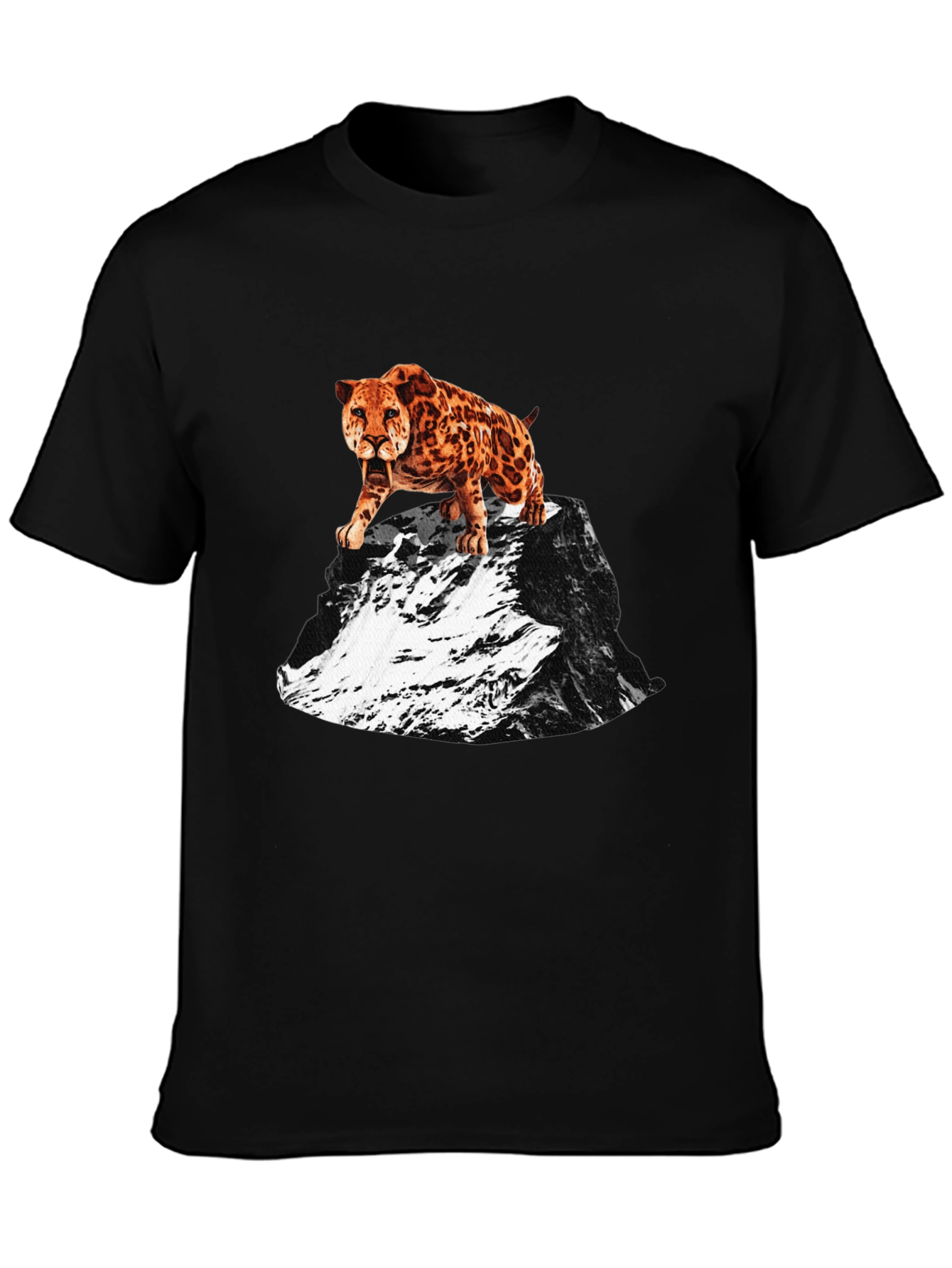 Saber-Tooth Tiger Graphic Tee - Mountain Peak Design