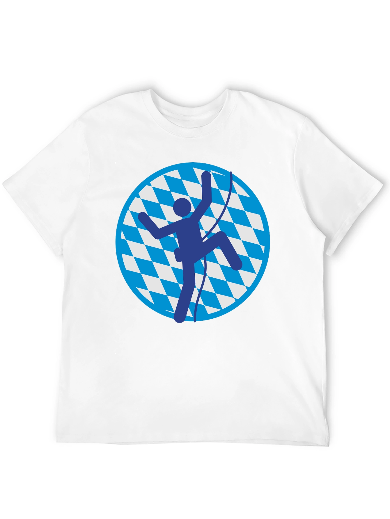 Climbing Bavarian T-Shirt - Black Cotton Tee